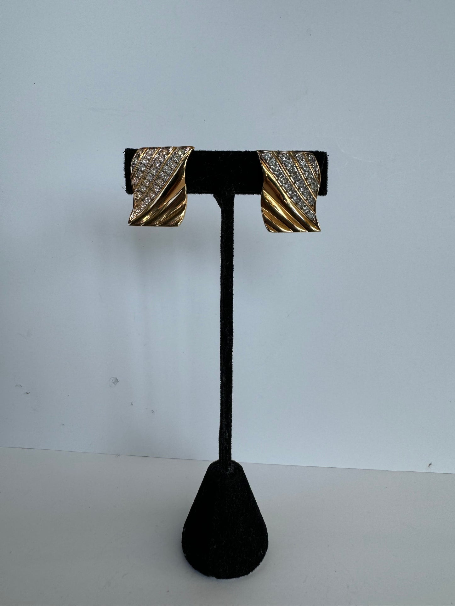Vintage Swarovski Gold Clip On