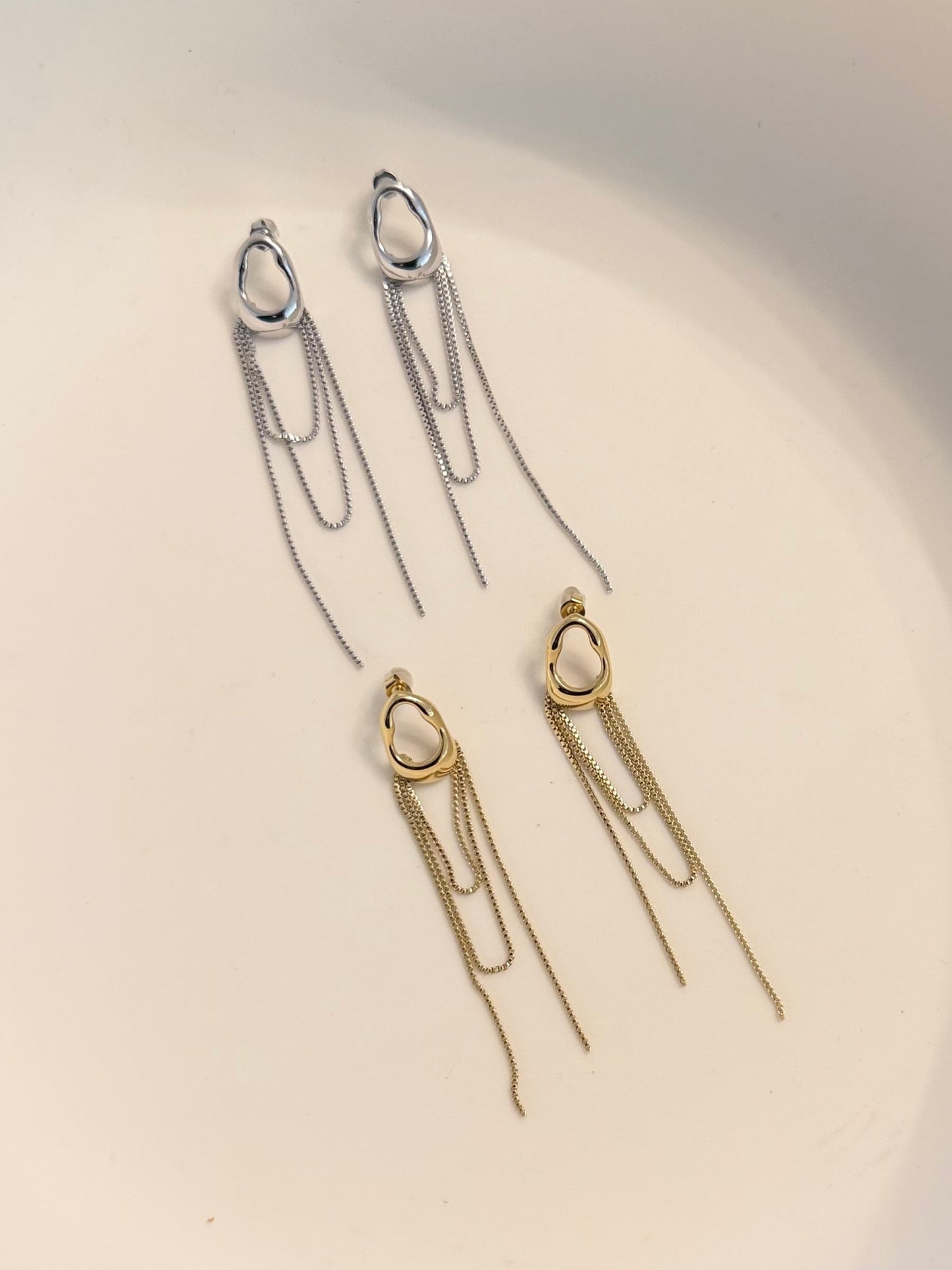 Circle Tassel Earring