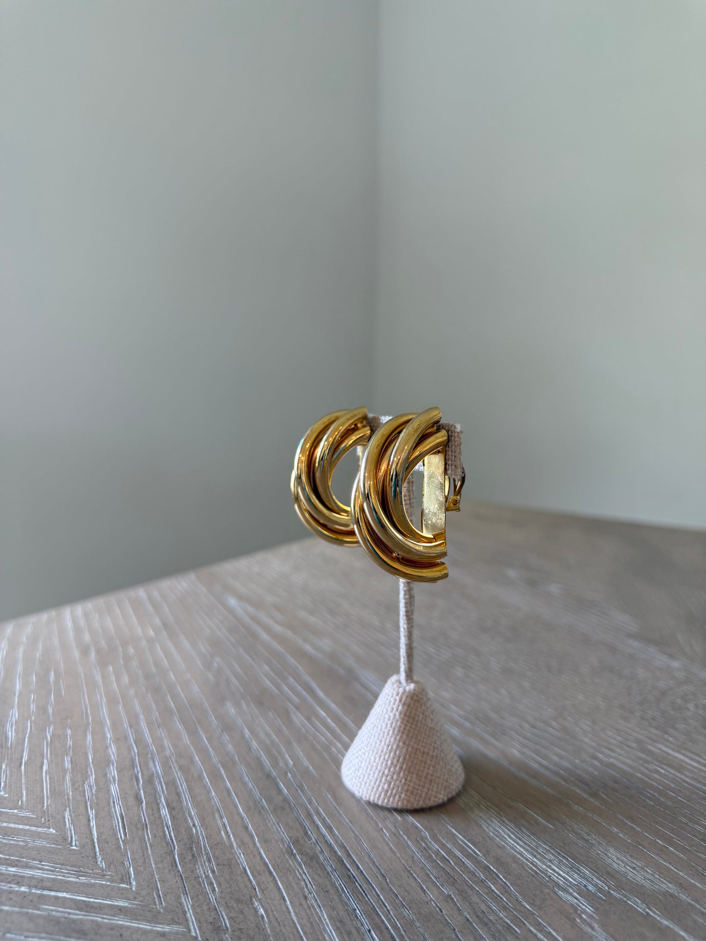 Gold Twisted Earrings