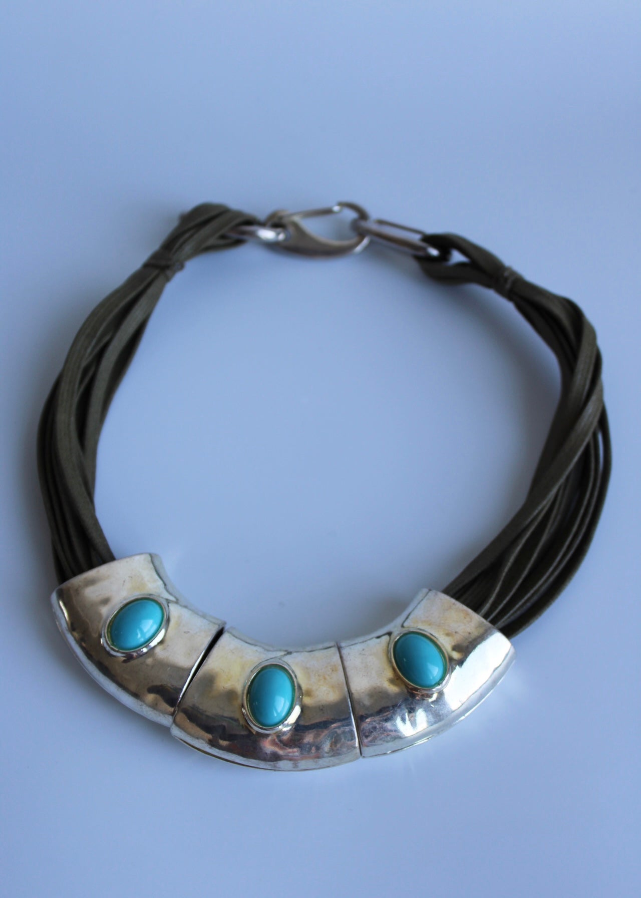 Silver & Turquoise Statement Necklace