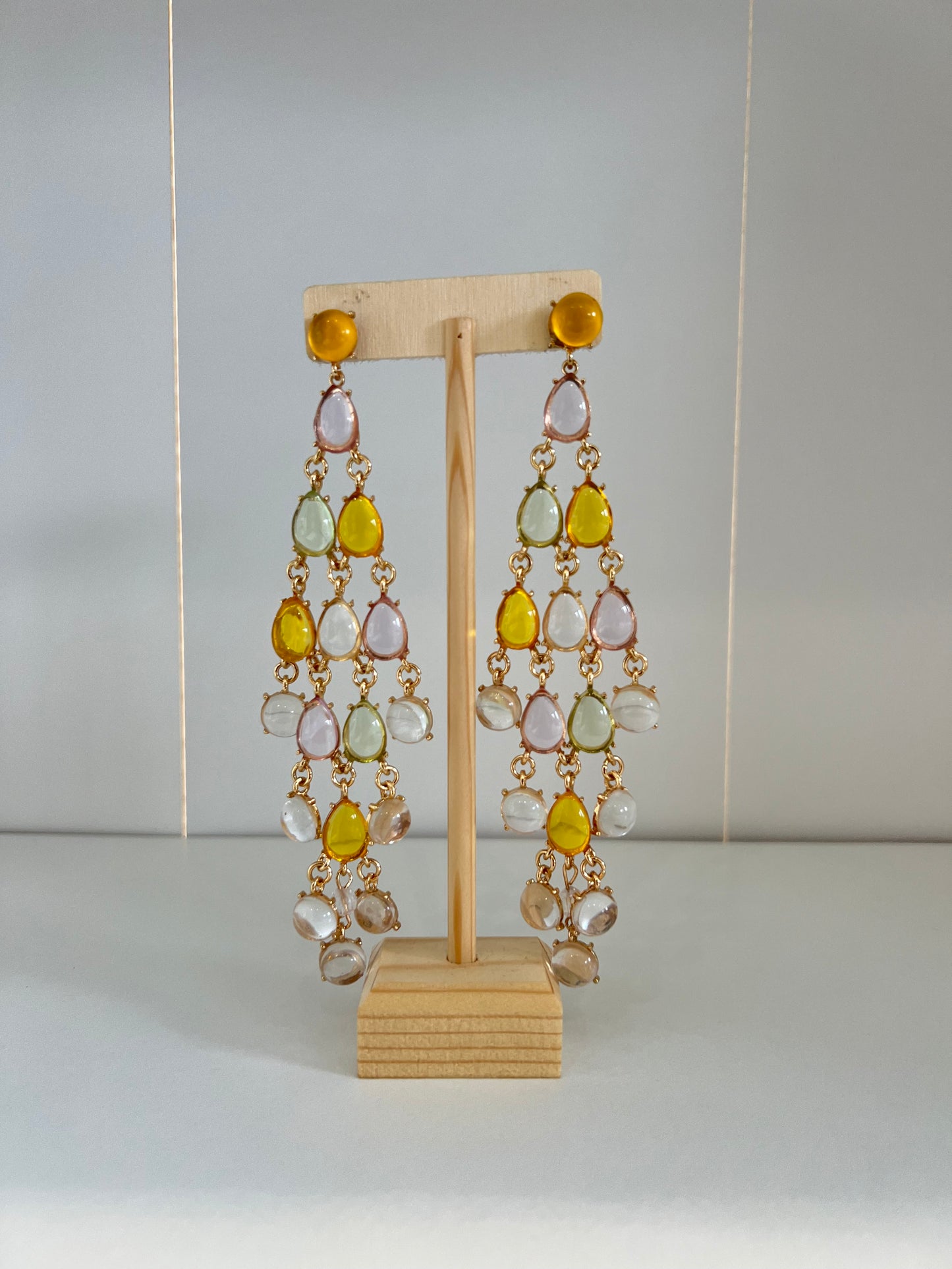 Colored Pastel Dangle Earrings