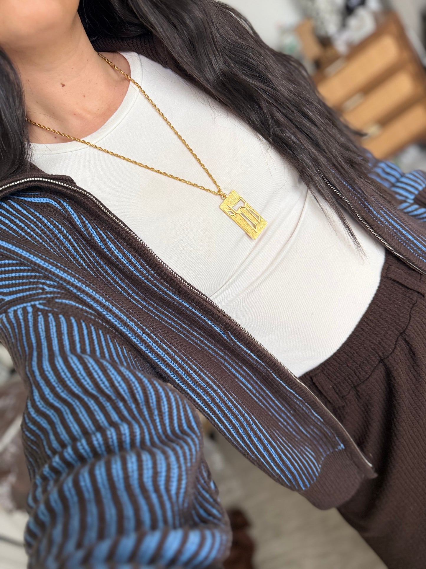 Chai Dog Tag Necklace