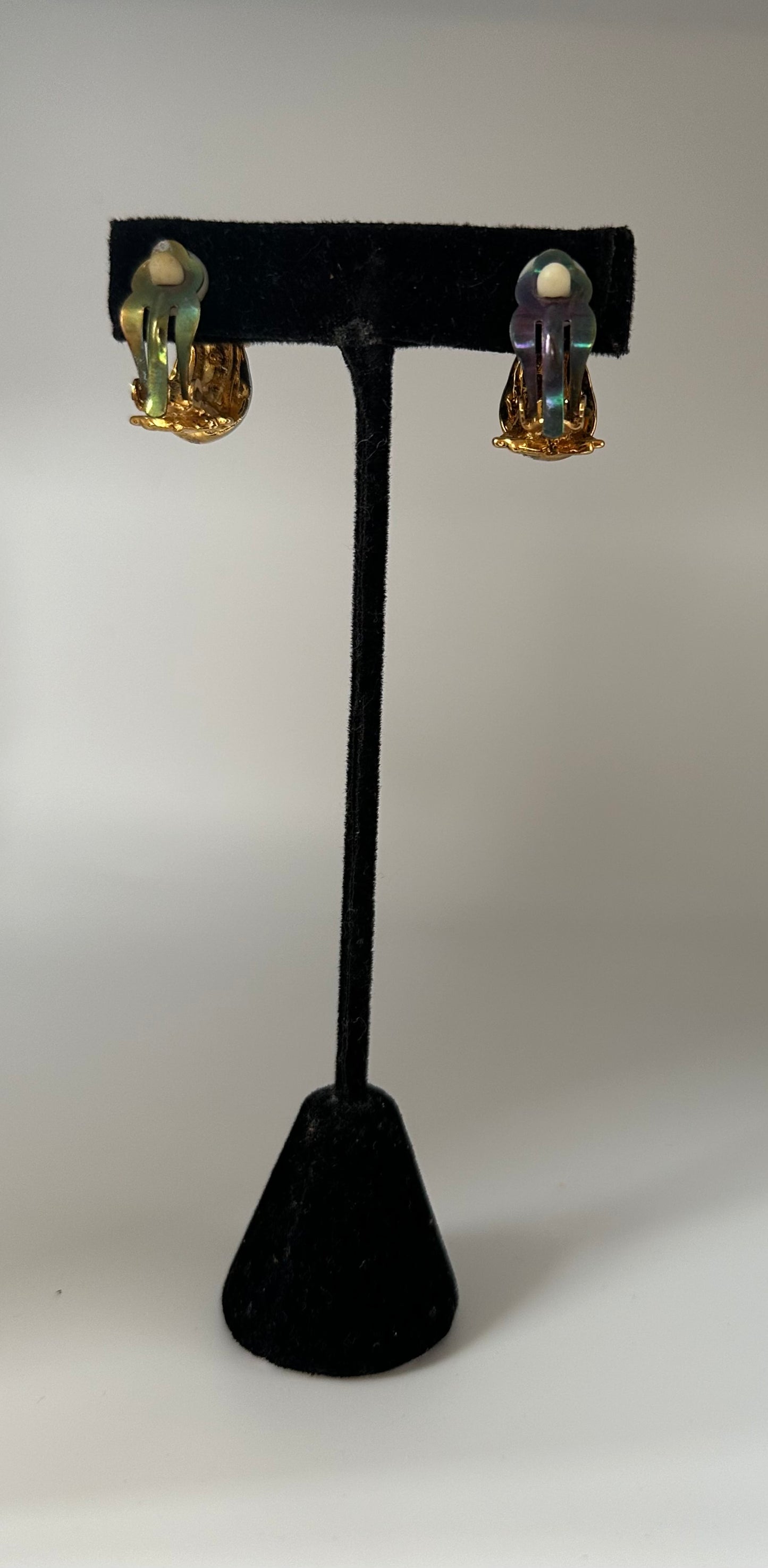 Gold and Silver Buckle Clip ons