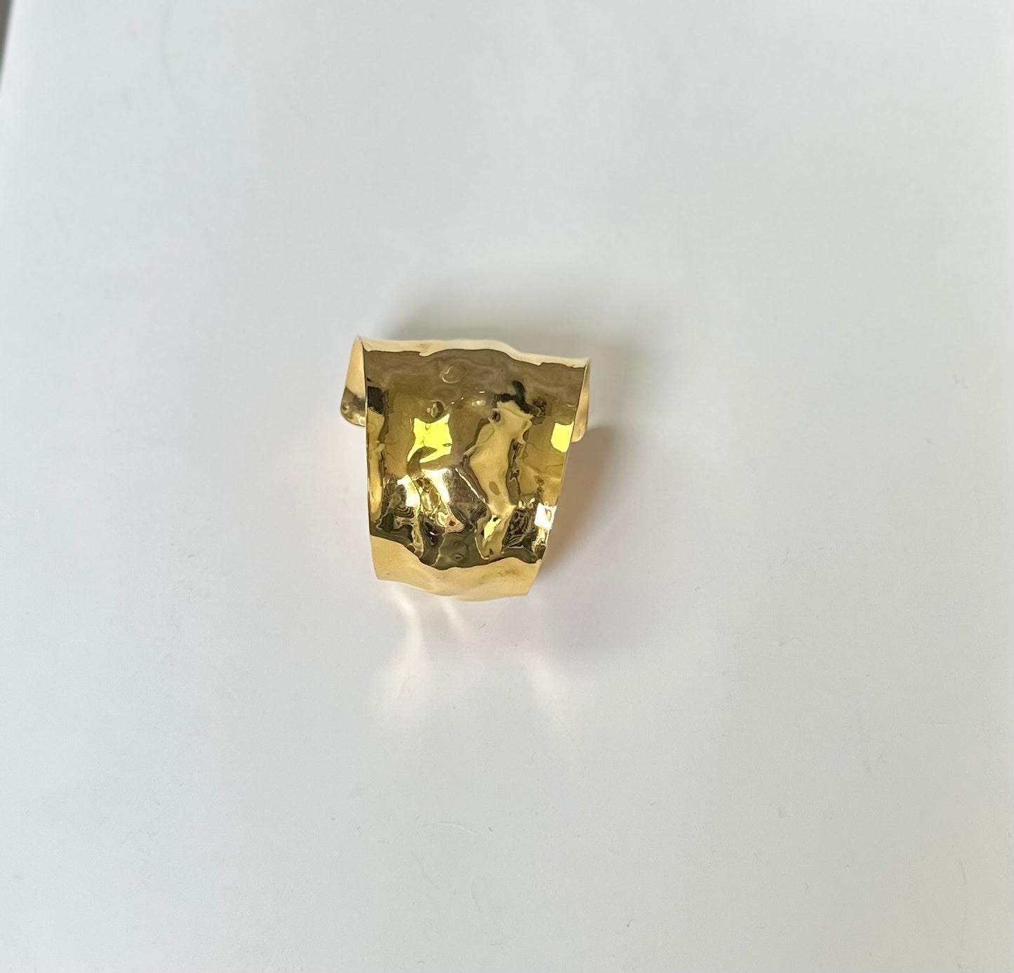 Hammered Gold Cuff