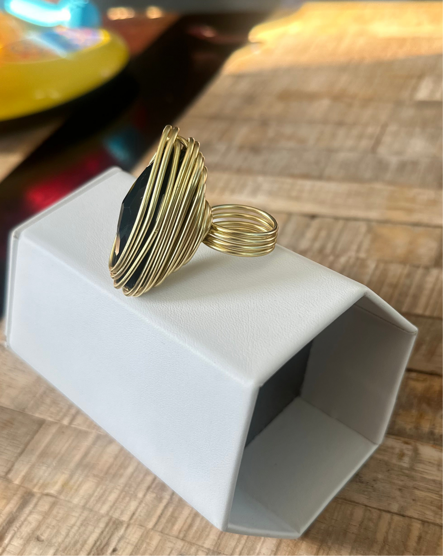 Gold Wire Cocktail Ring