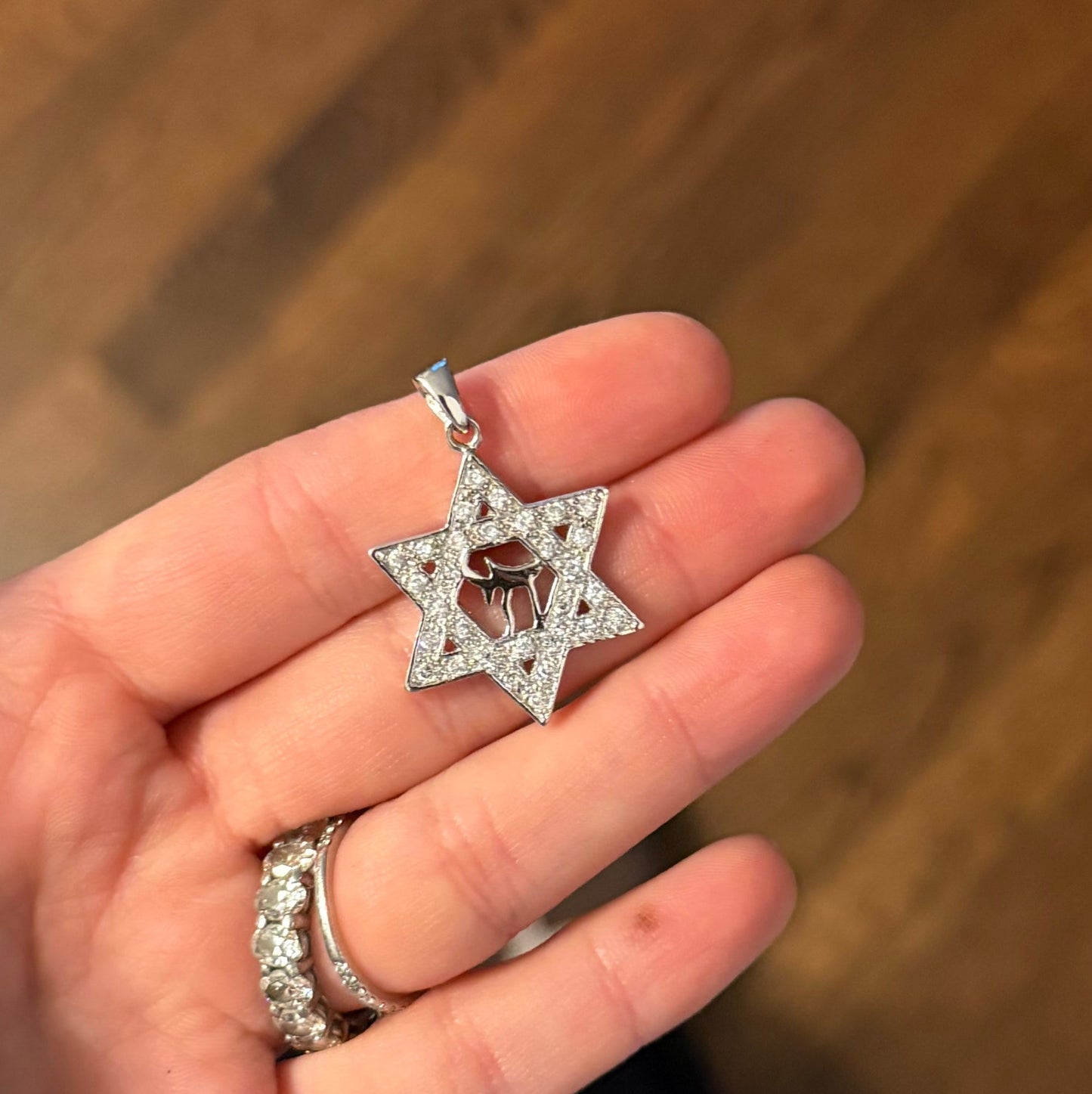 Jewish Star Chai Necklace