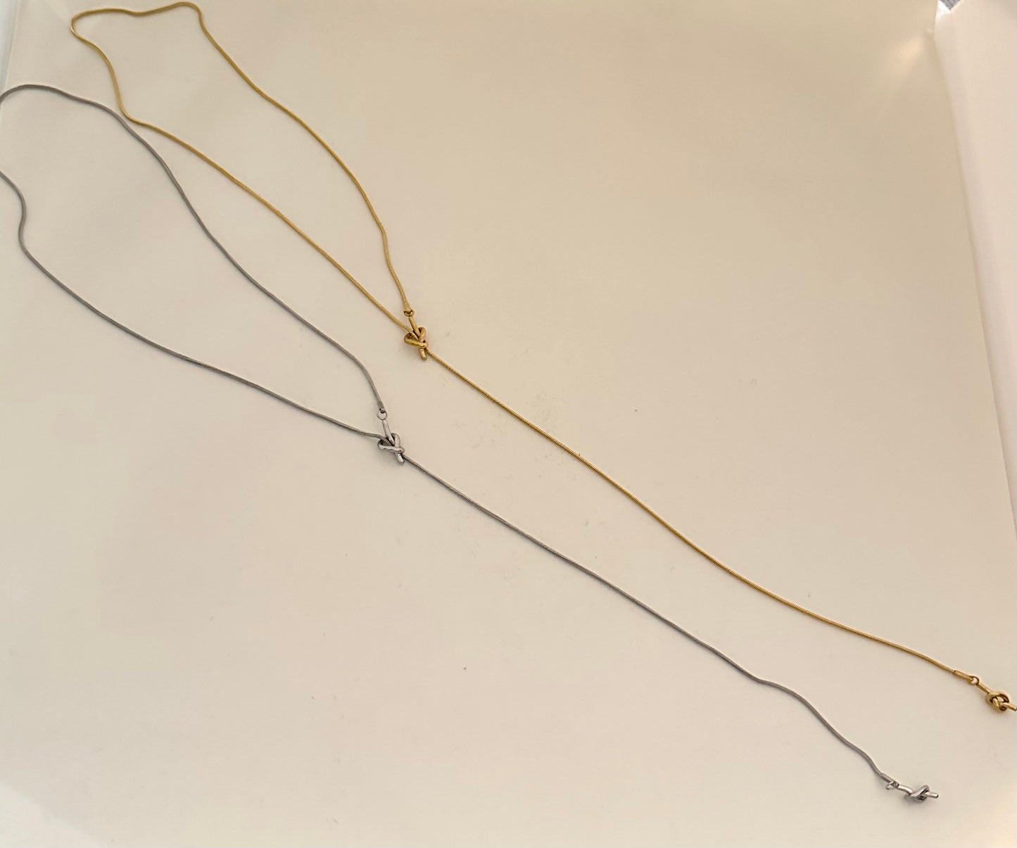 Knotted Lariat Necklace