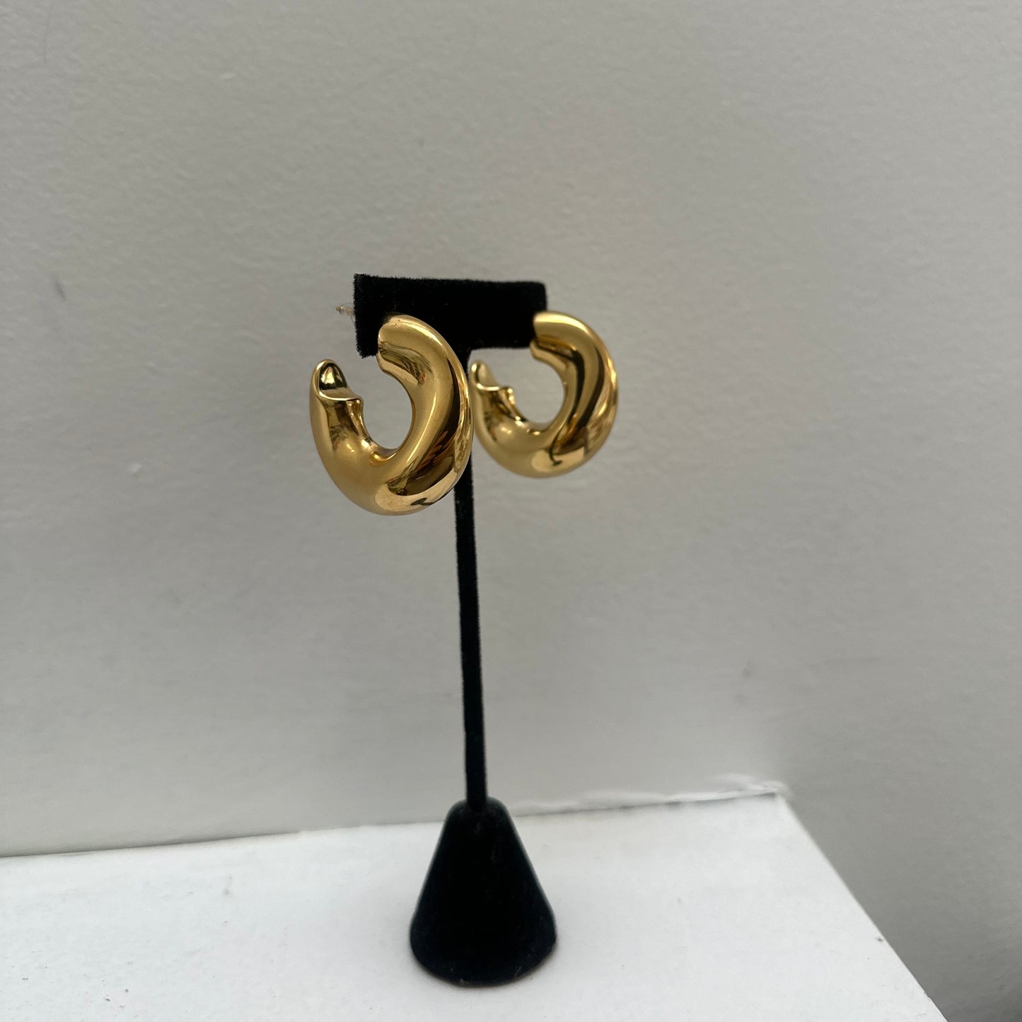 Chunky Gold Hoop Earrings