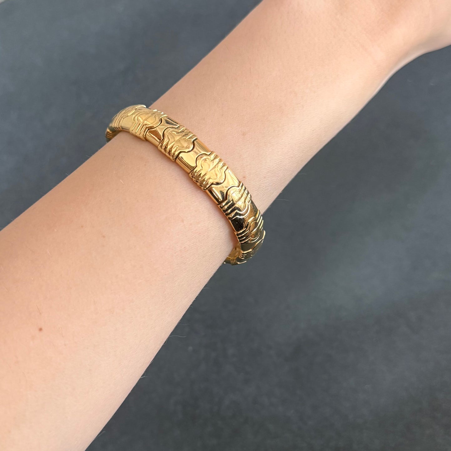 Gold Prentheses Bracelet