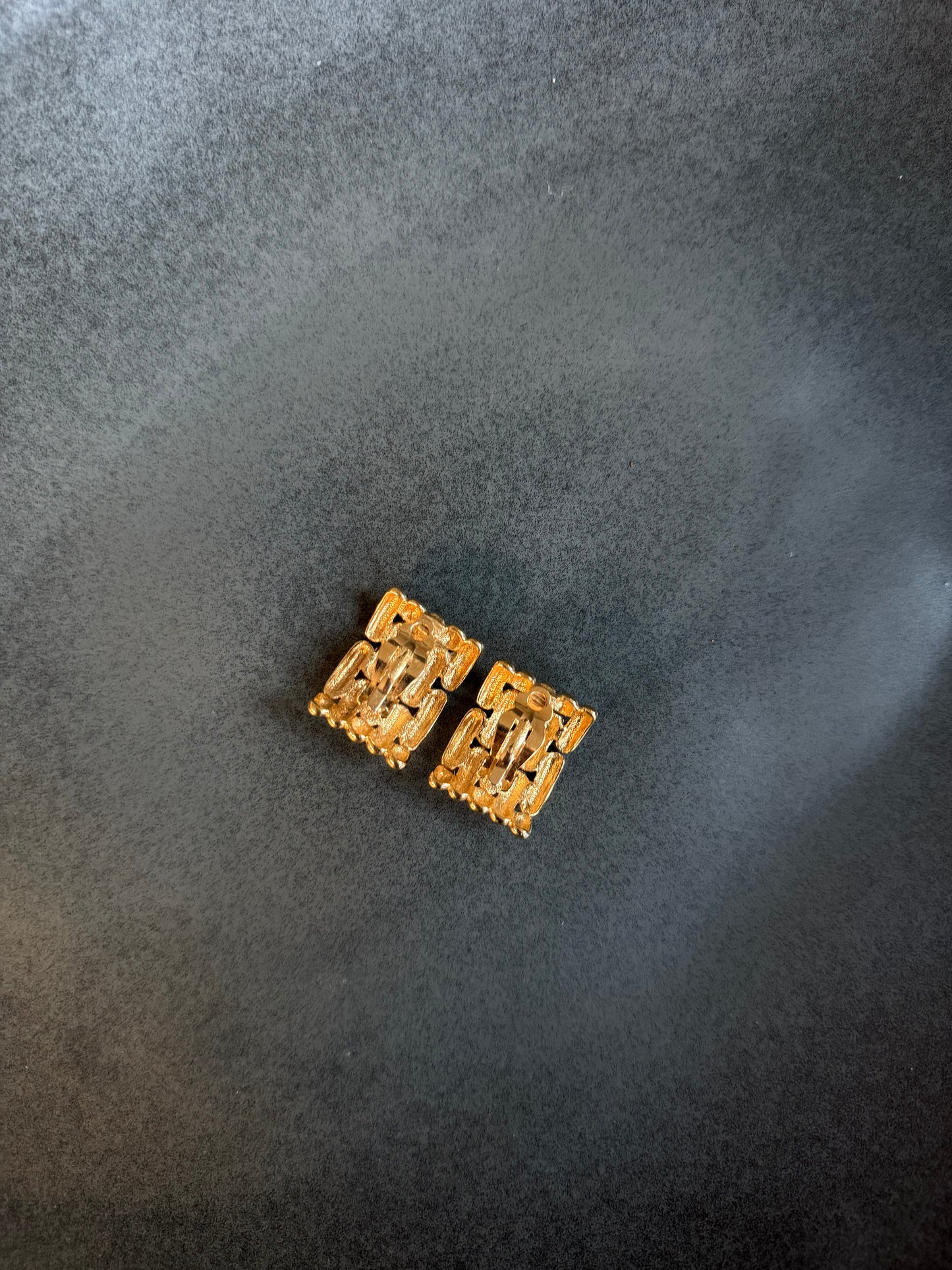 Vintage Givenchy Panther Link Earrings