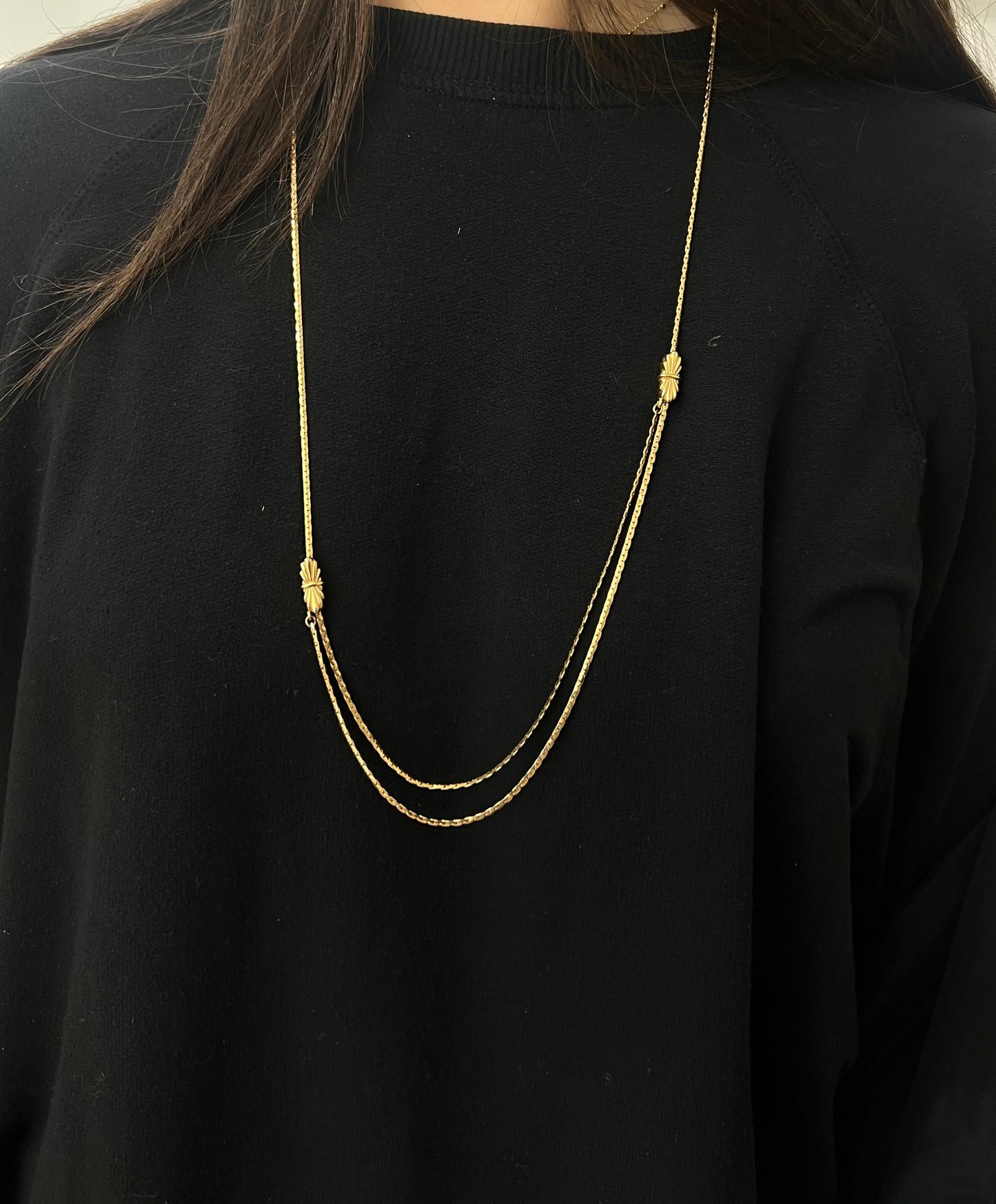 Gold Adjustable Layering Necklace
