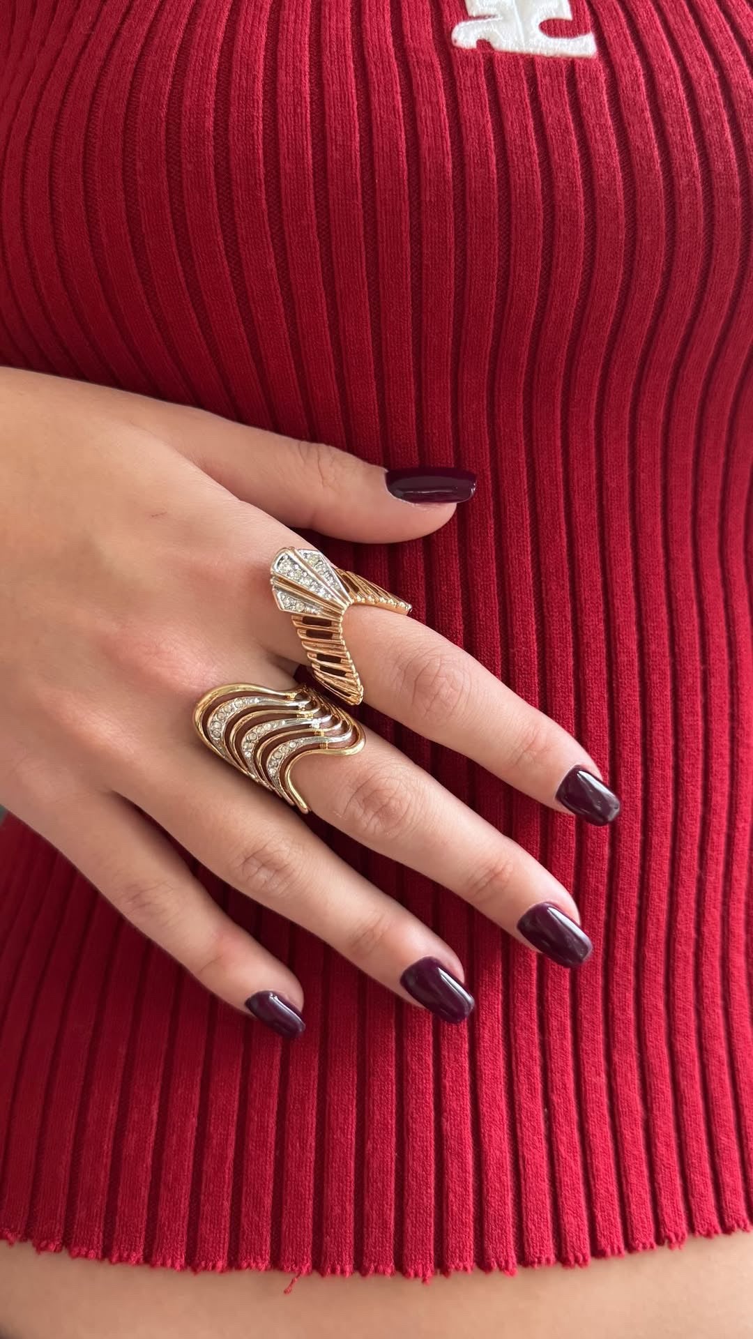 Vintage Pave Cocktail Ring 1980’s