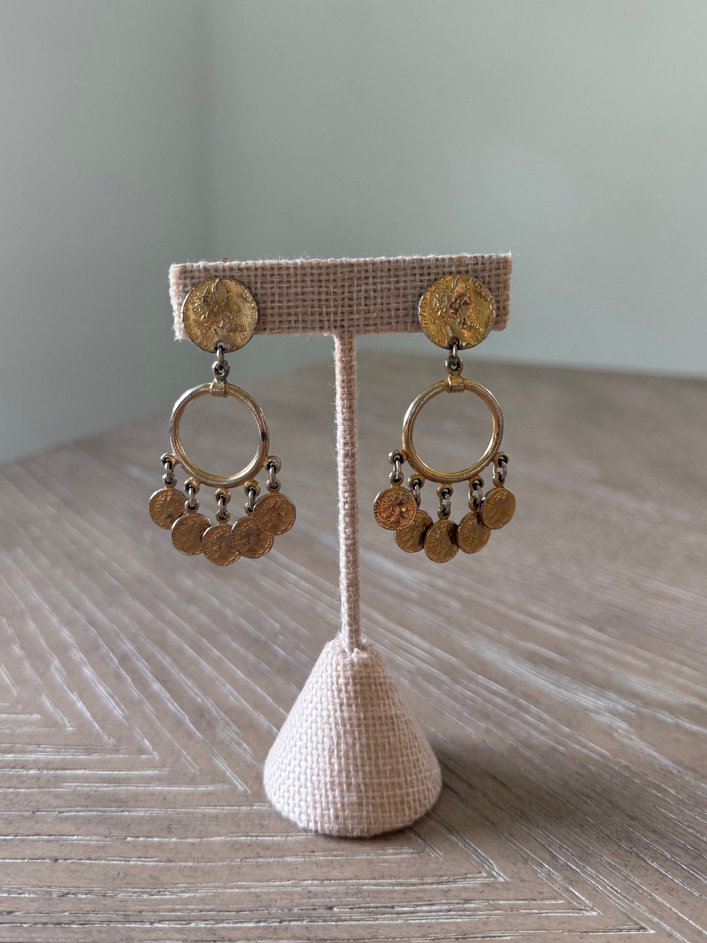 Vintage Coin Dangle Earring