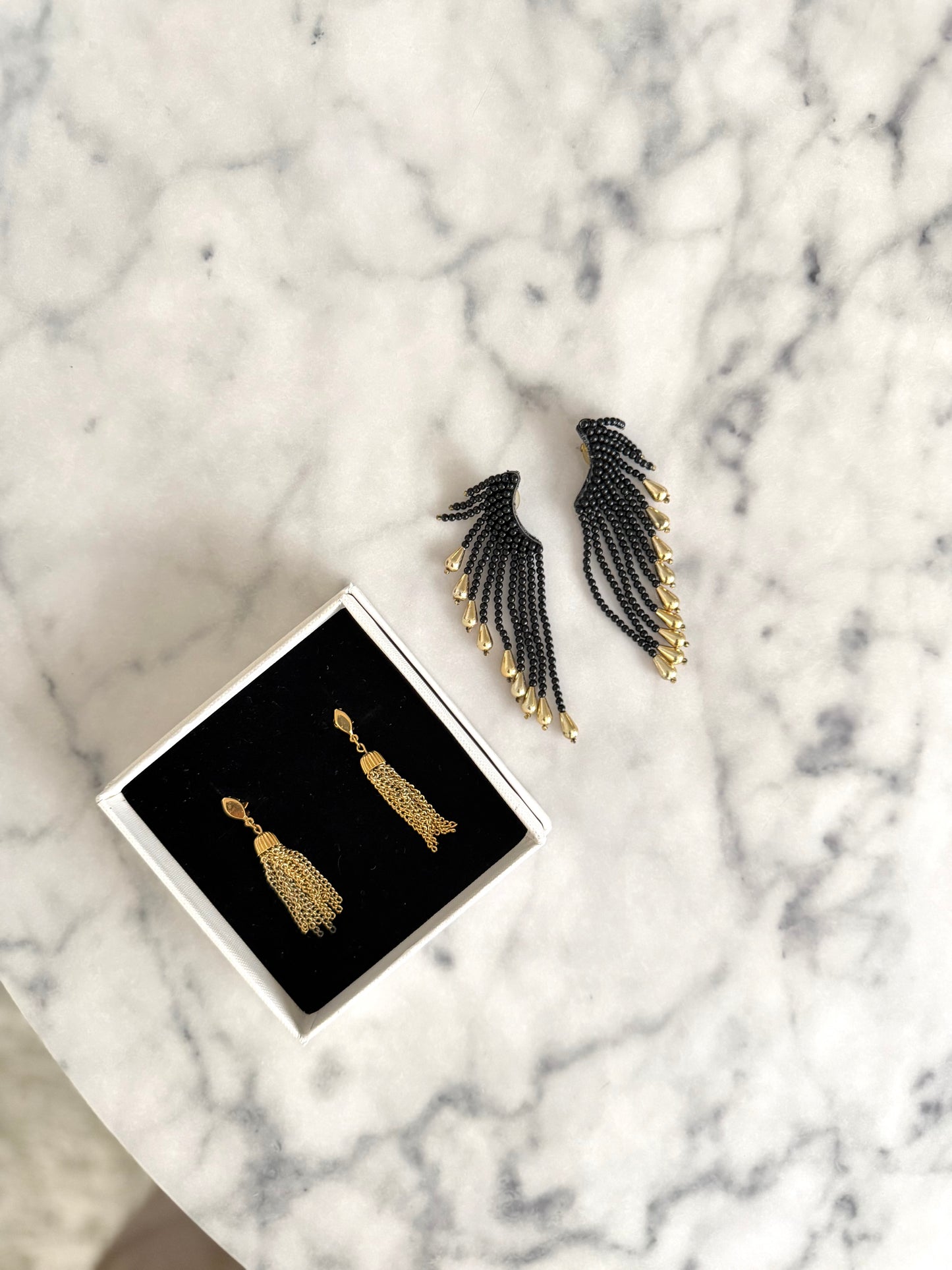 Gold Tassel Earrings