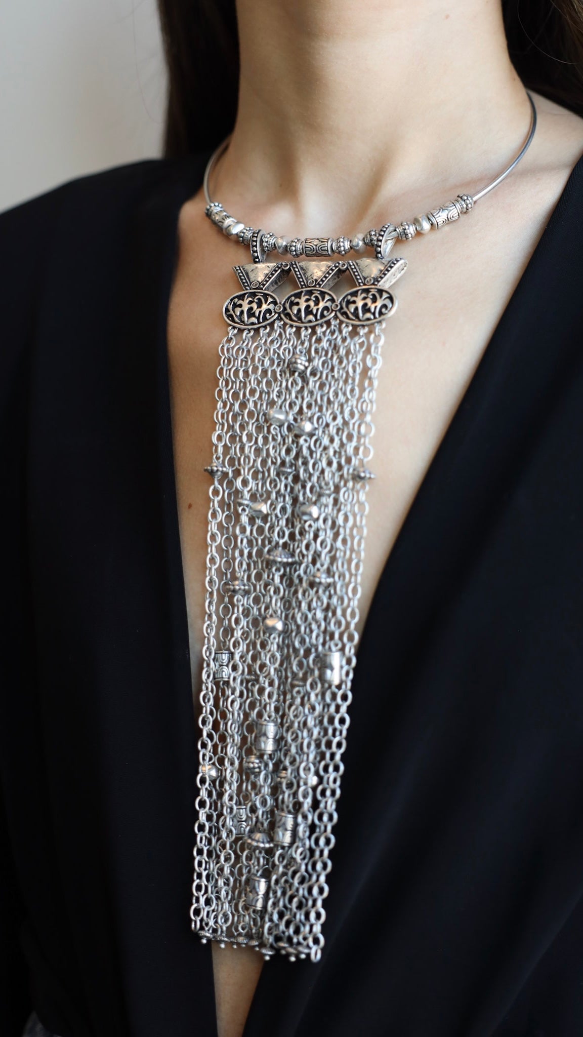 Aztec Style Statement Necklace