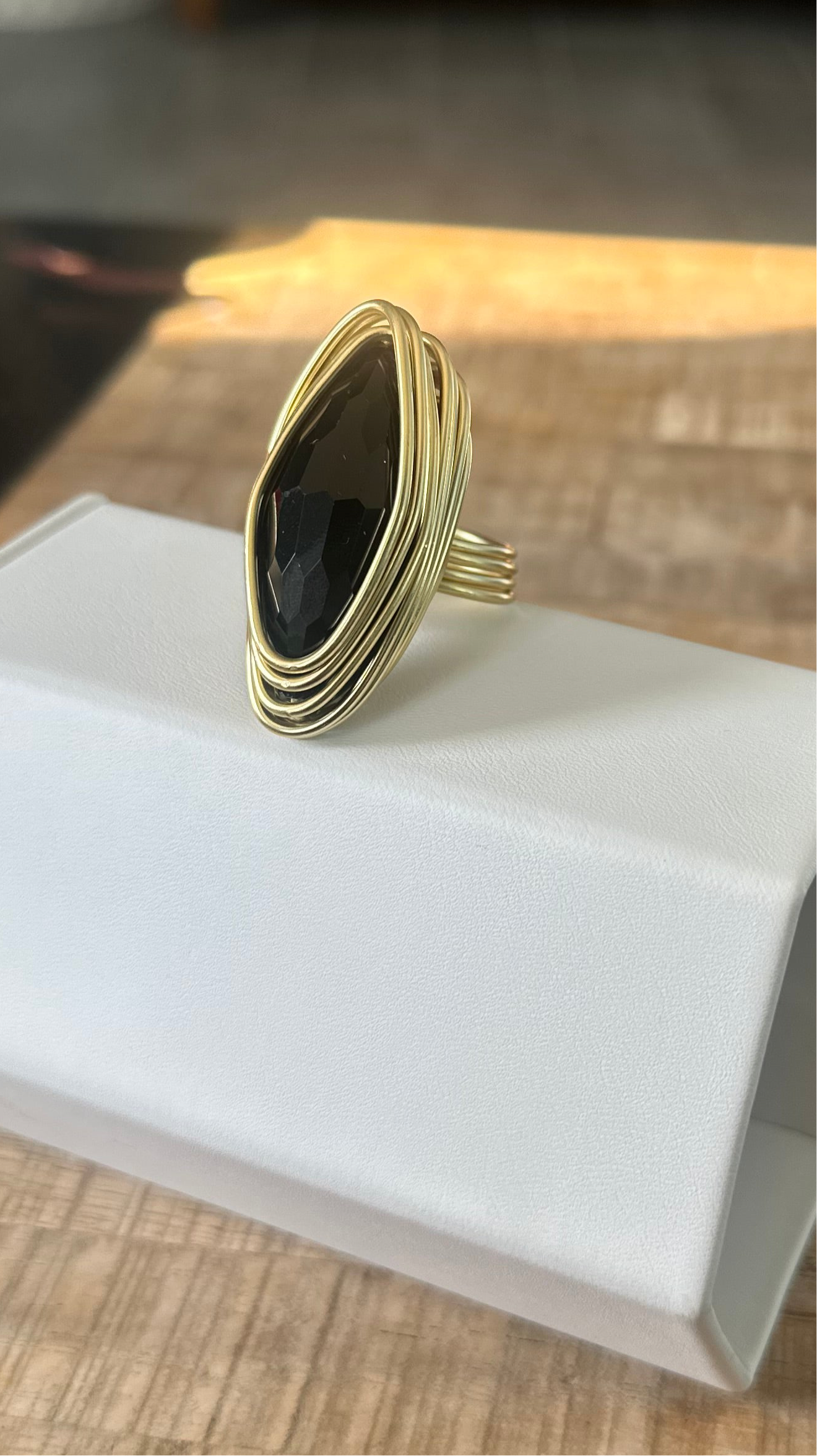 Gold Wire Cocktail Ring