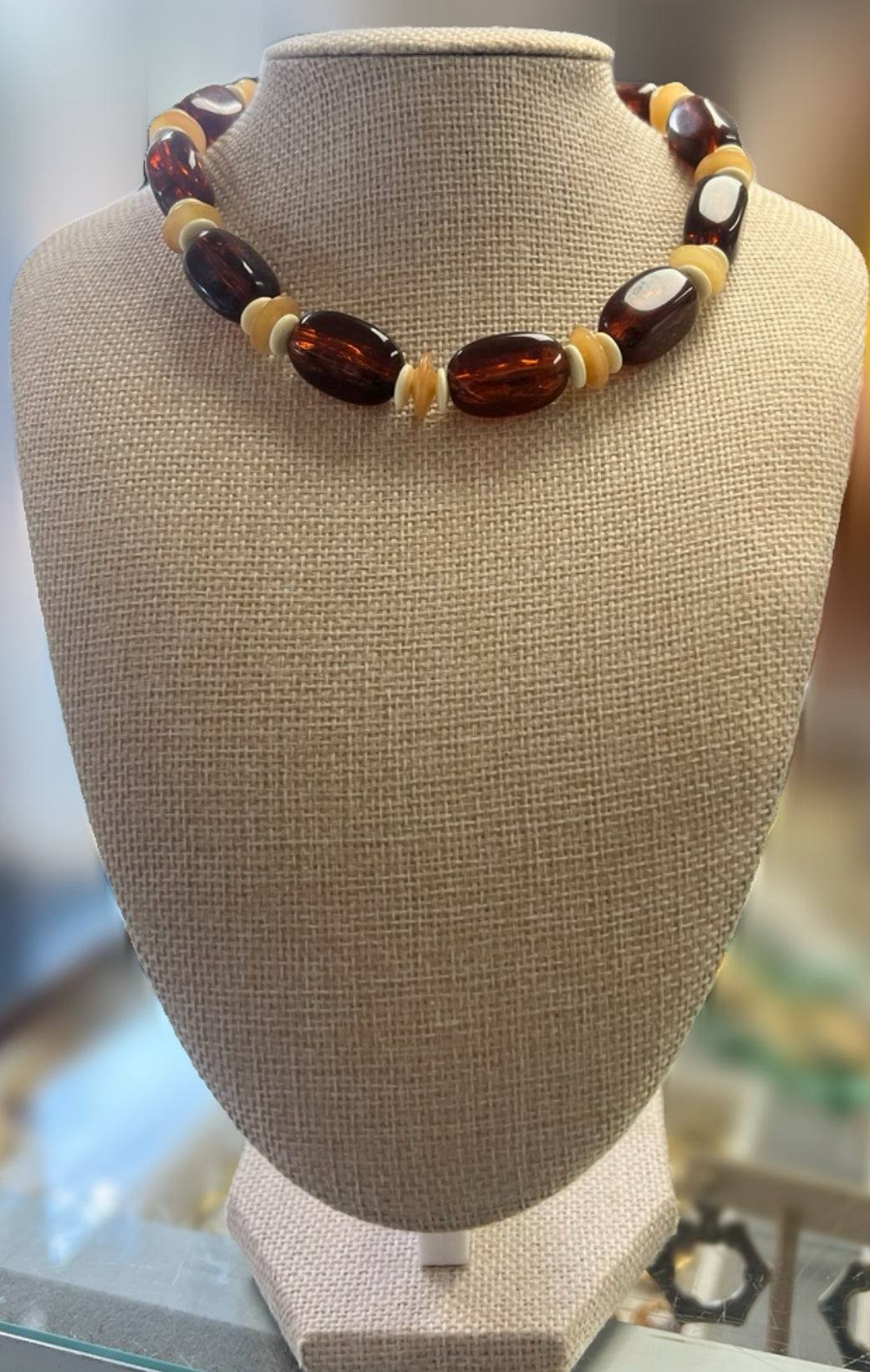 Brown Beaded Necklace