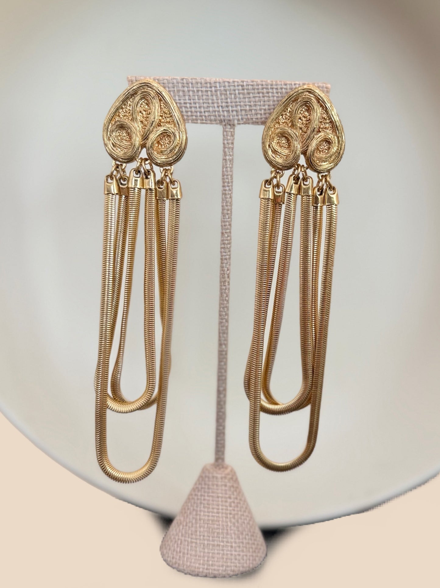 Antique Gold Tassel Earrings