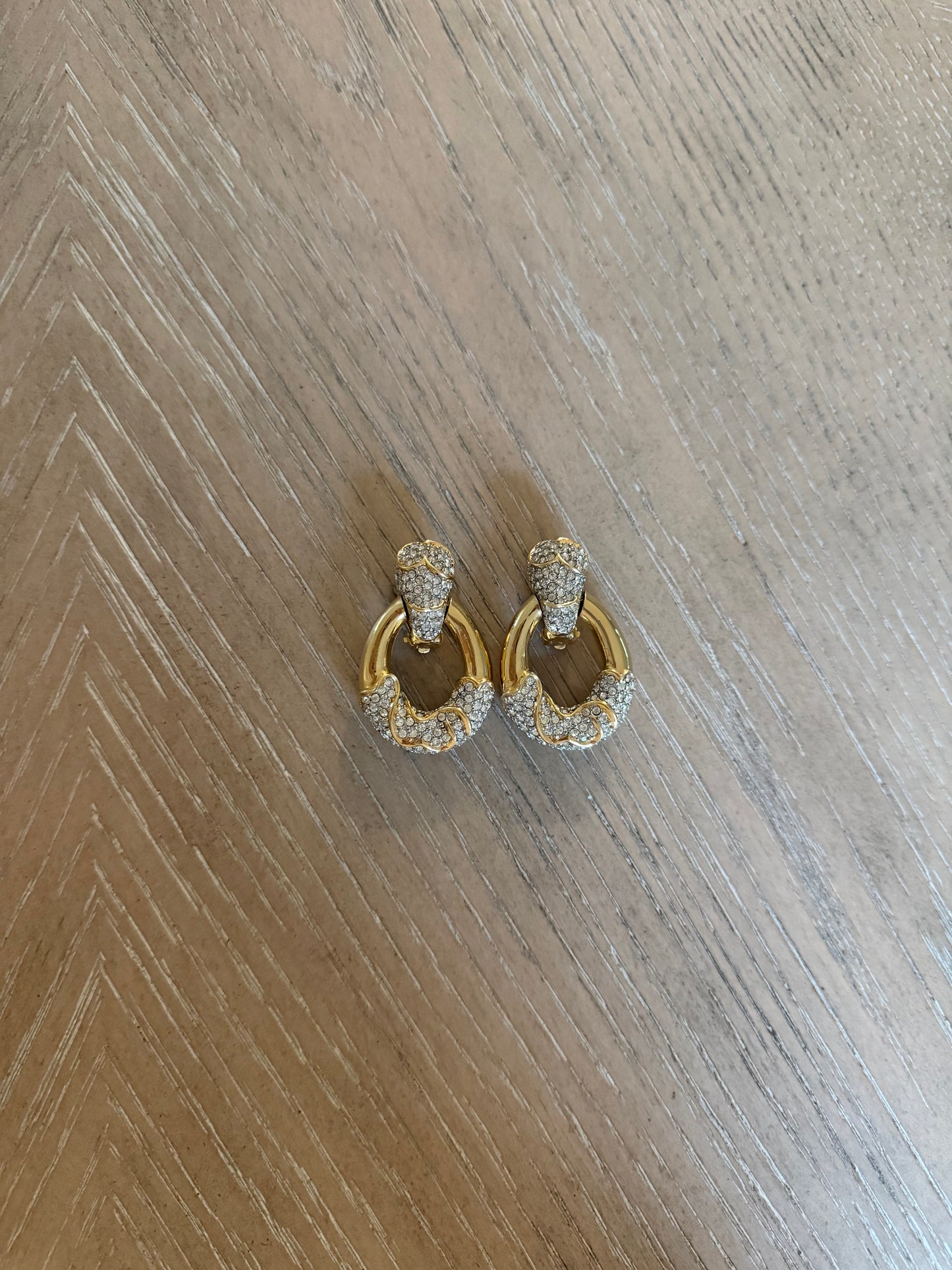Vintage Ciner Crystal Earrings