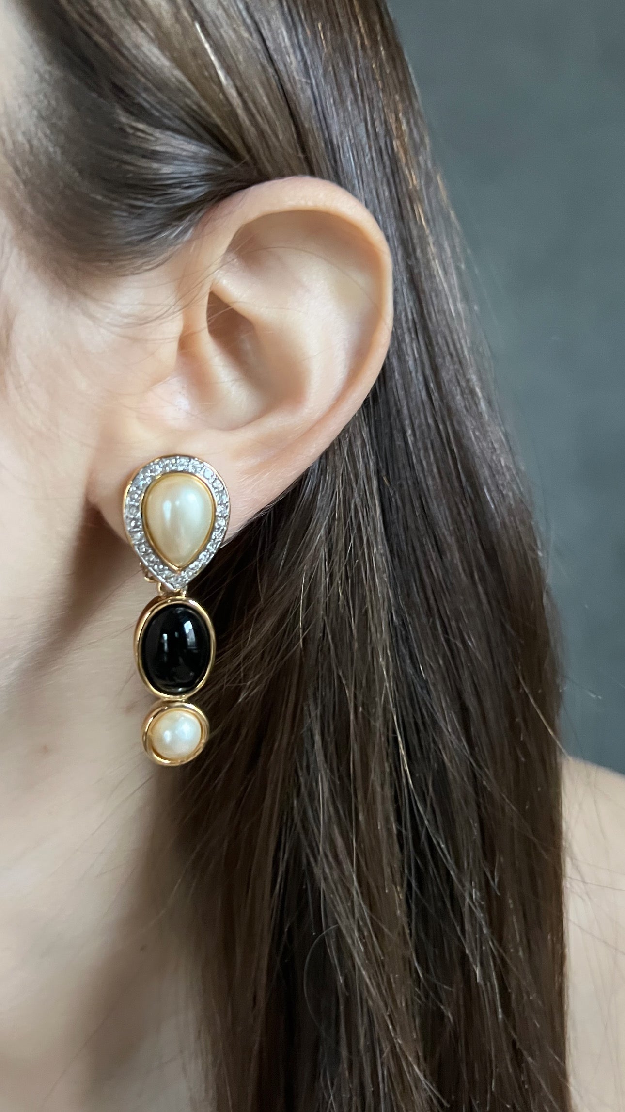 Vintage Pearl Classy Drop Earrings