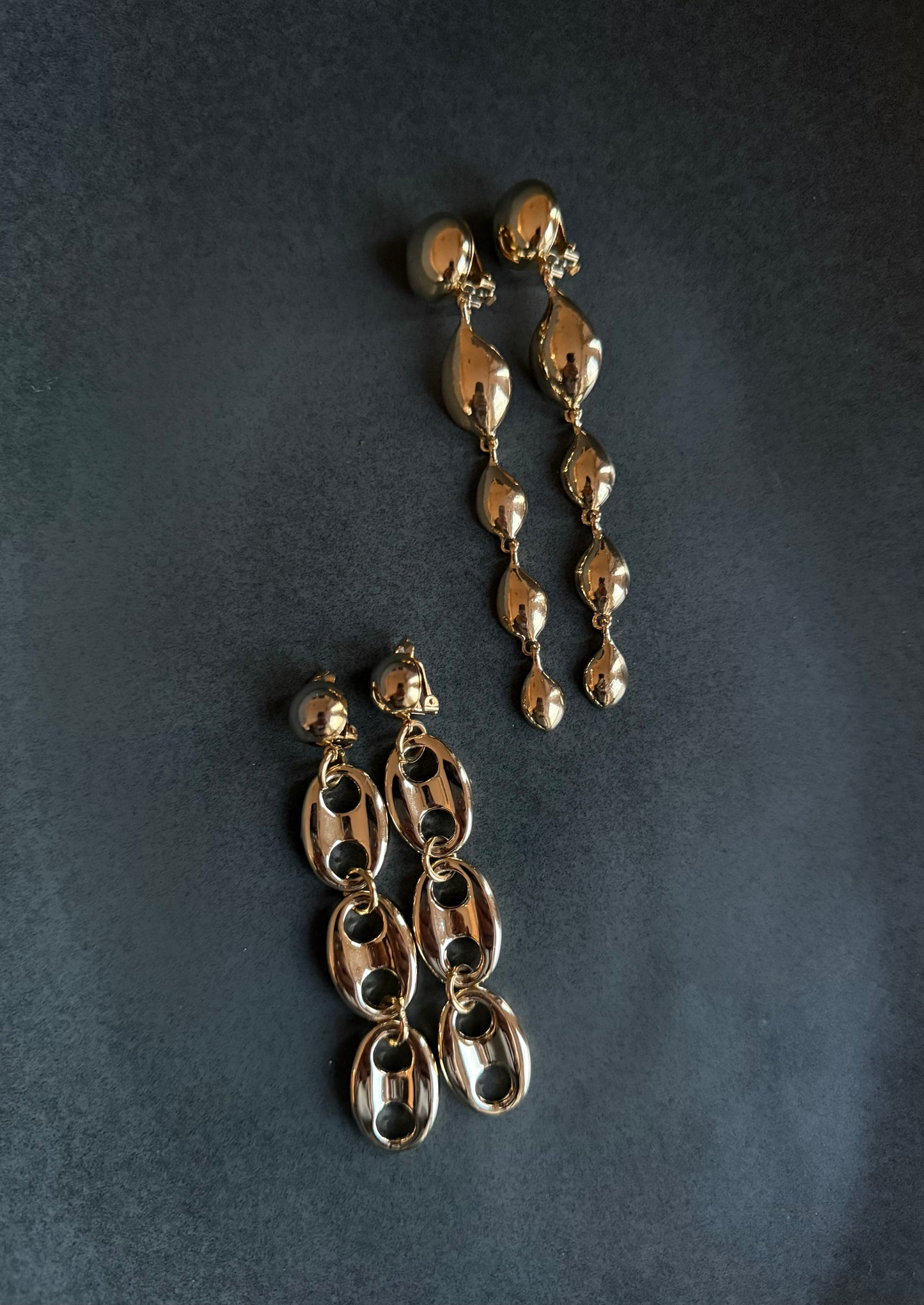 Gold Silver Hanging Earrings