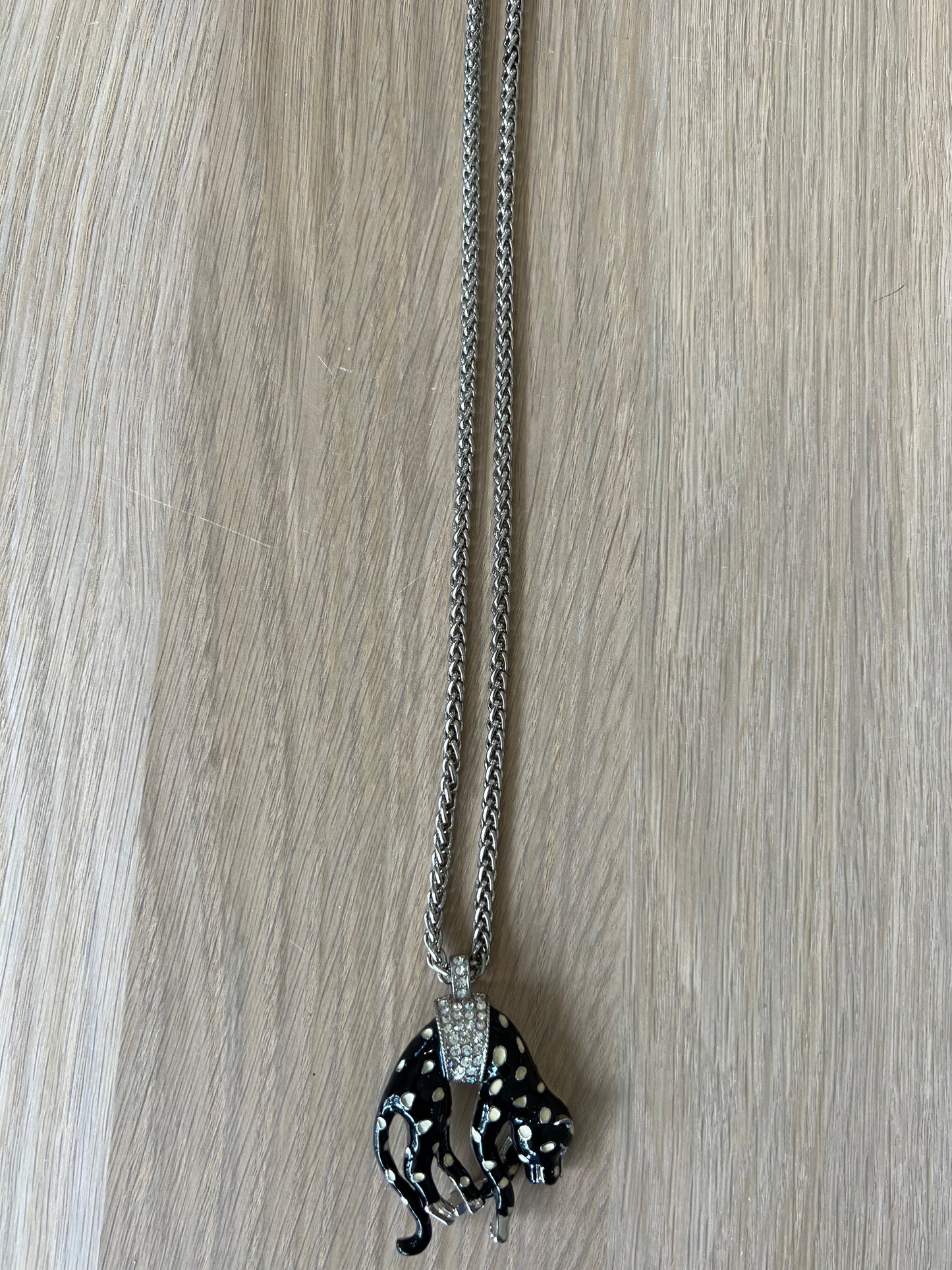 Black and White Panther Necklace