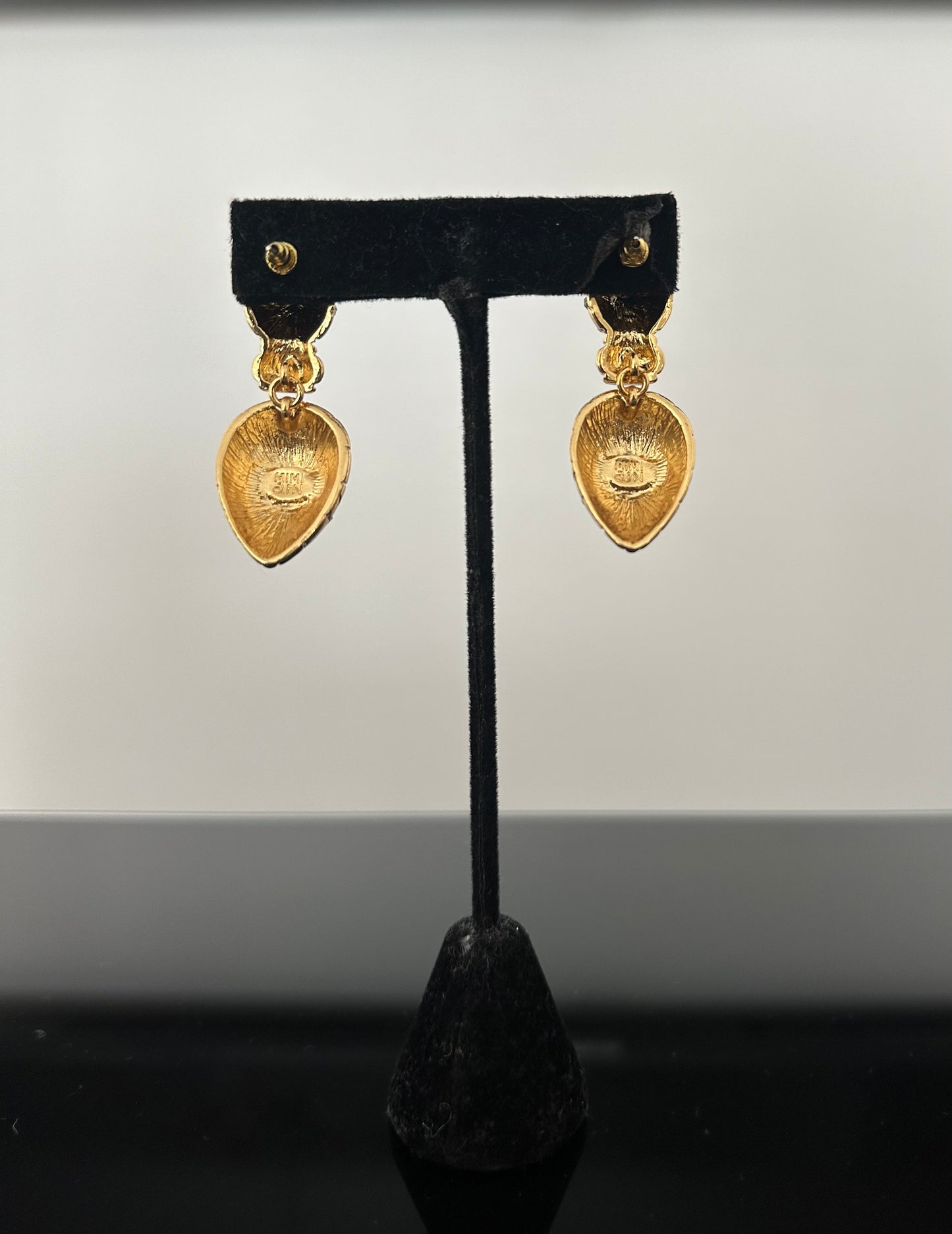 Gold and Crystal Statement Earring