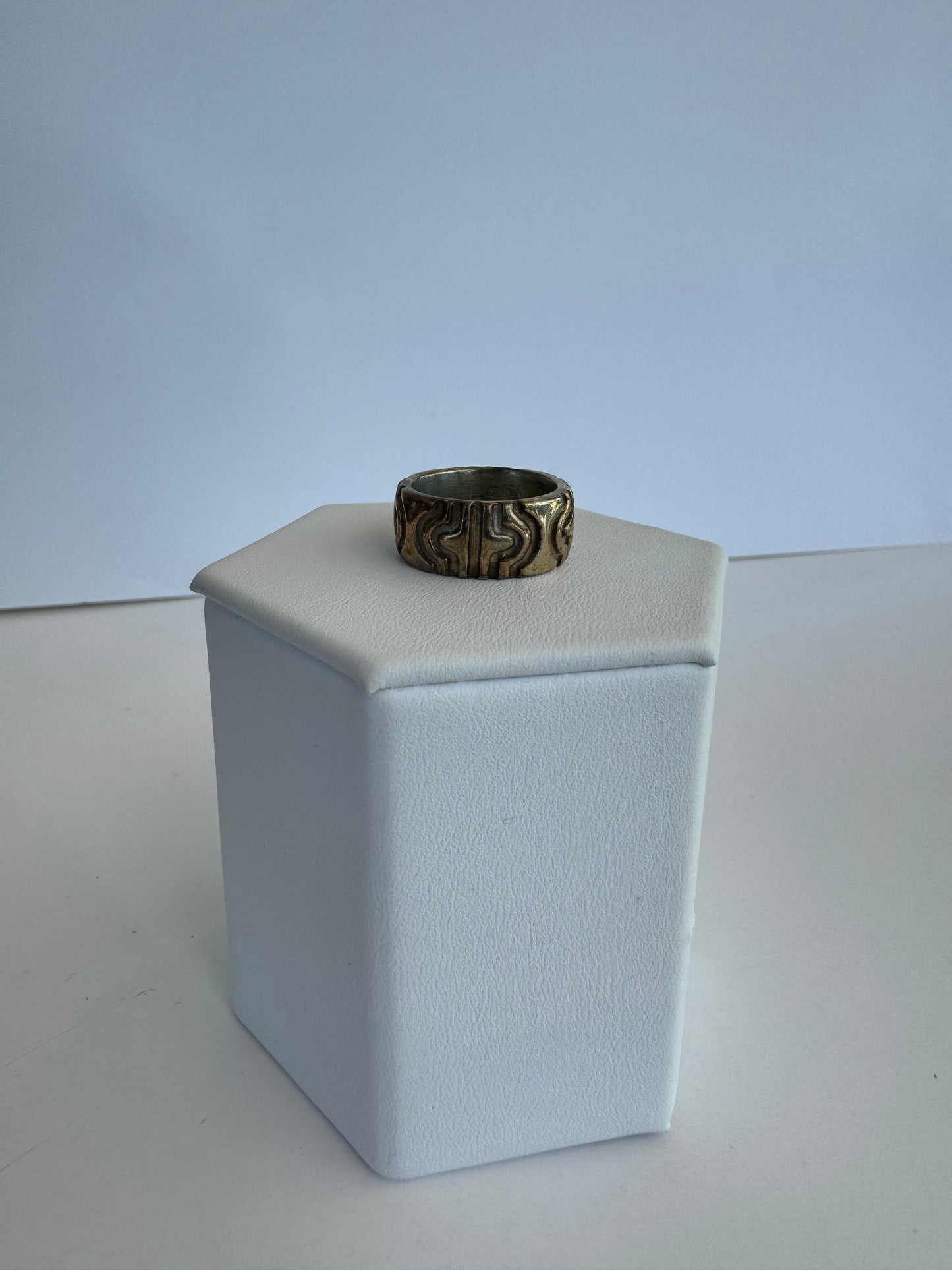 Parenthesis Silver Ring