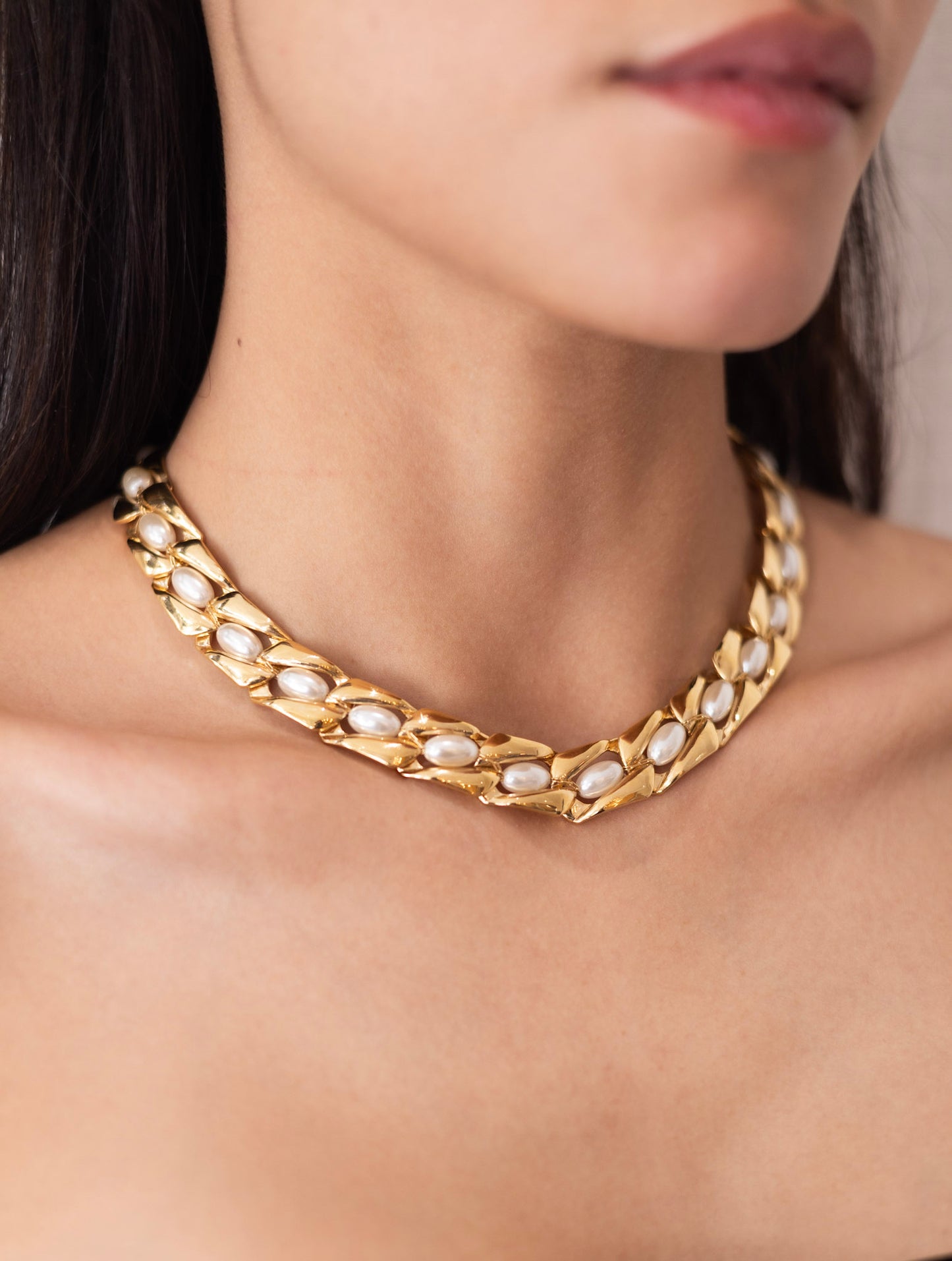 Vintage Napier Faux Pearl Choker