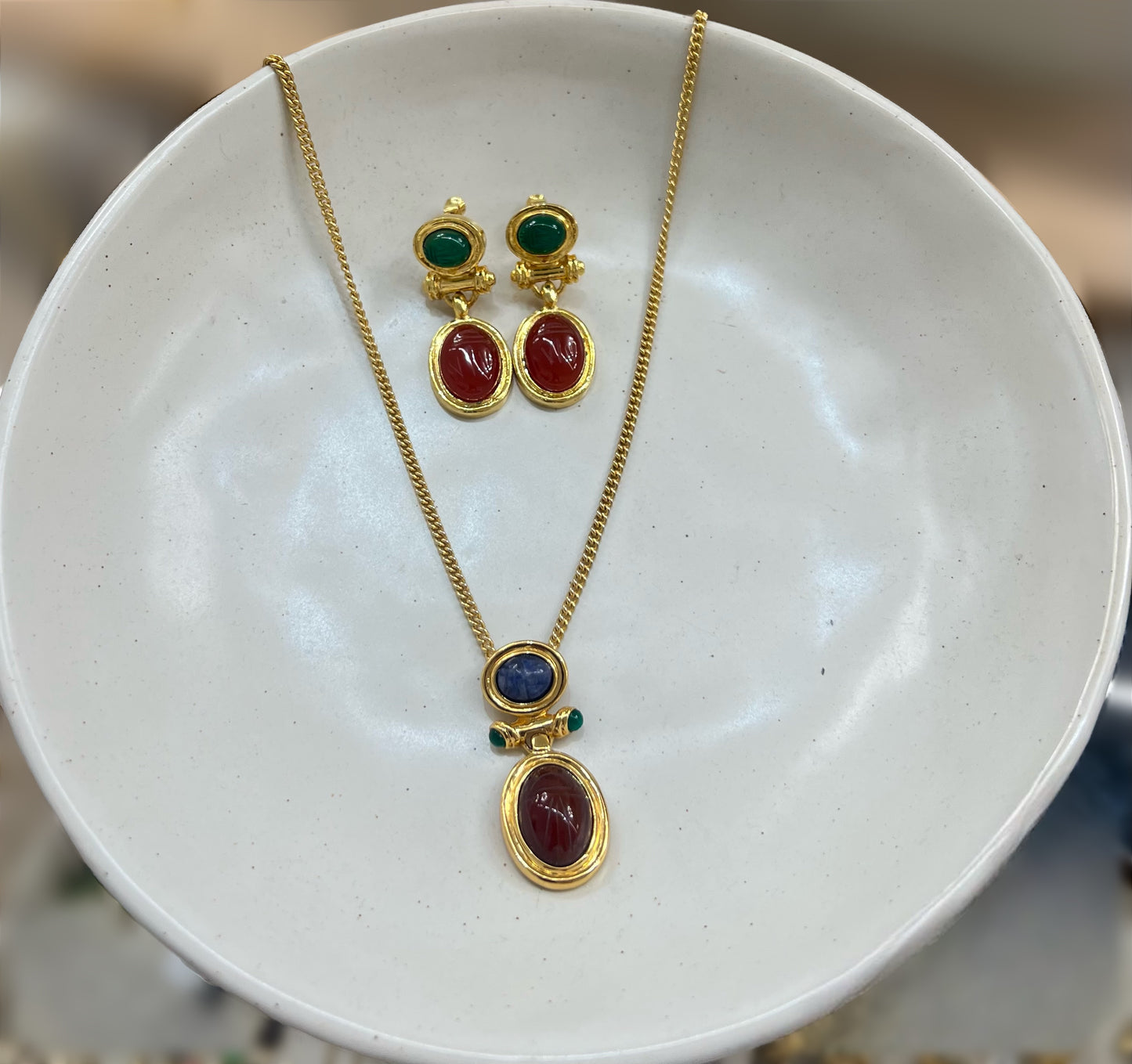 Colored Gemstone Earrings