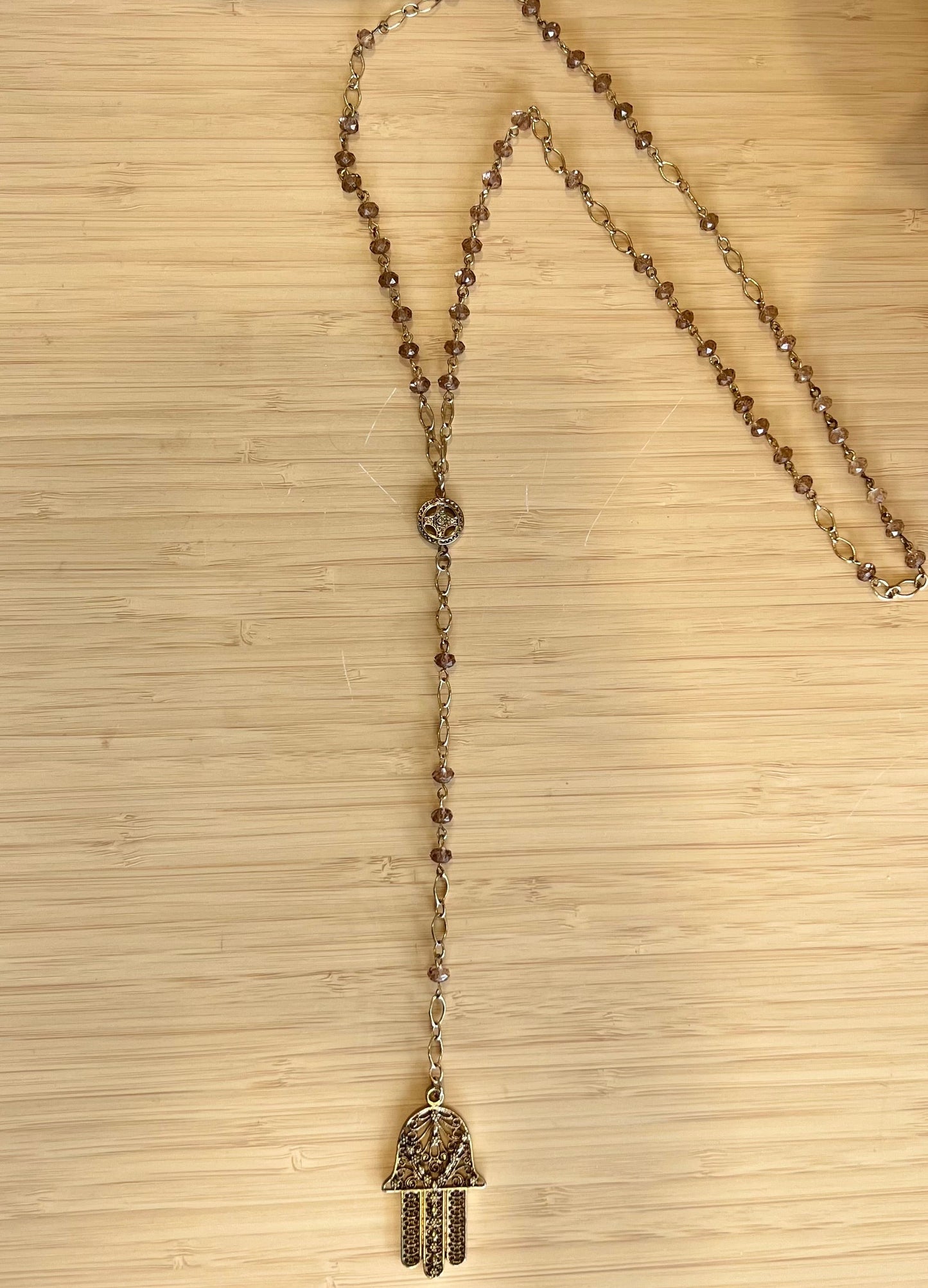 Hamsa Lariat Necklace