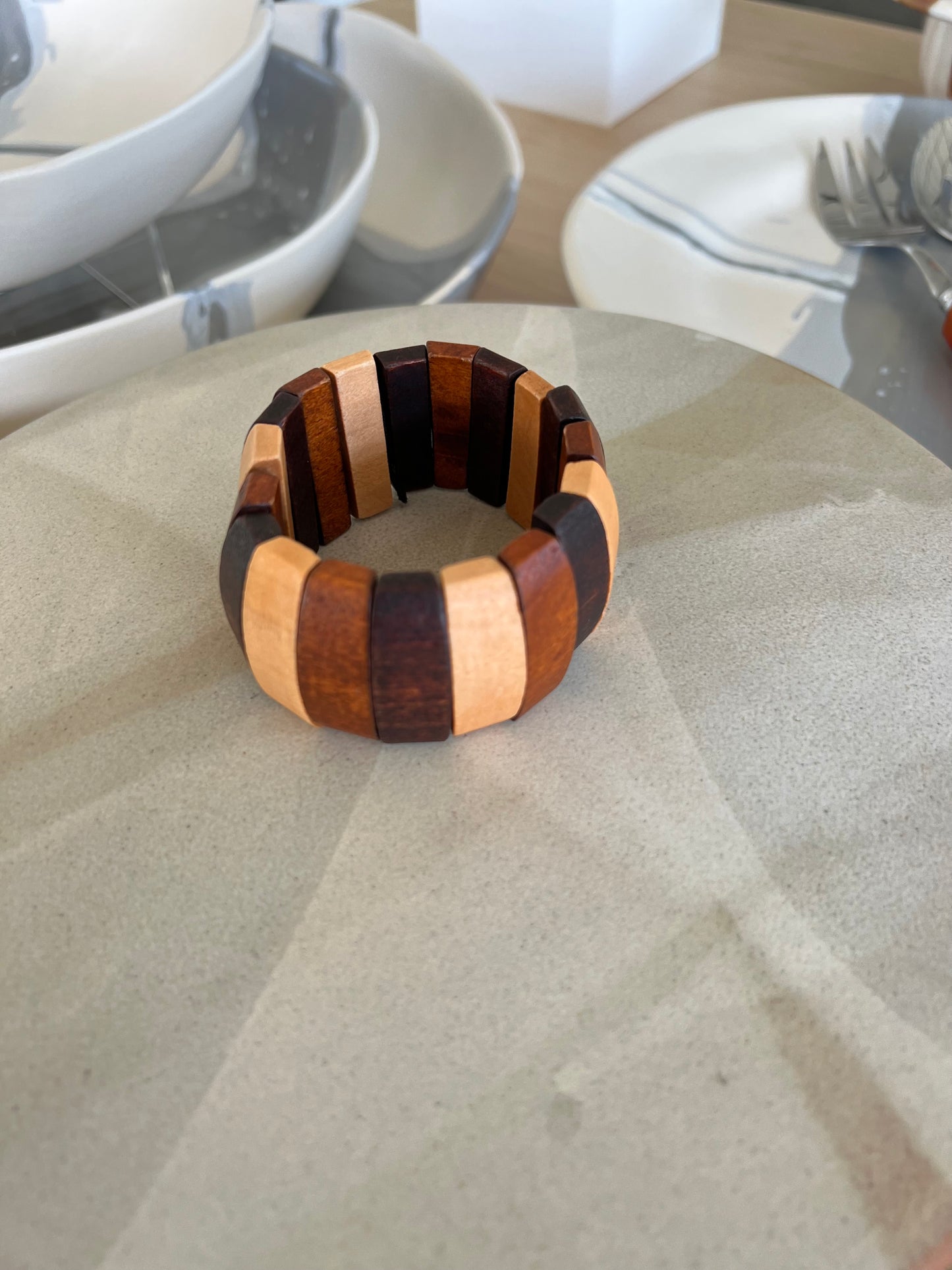 Wood Bangle Bracelet