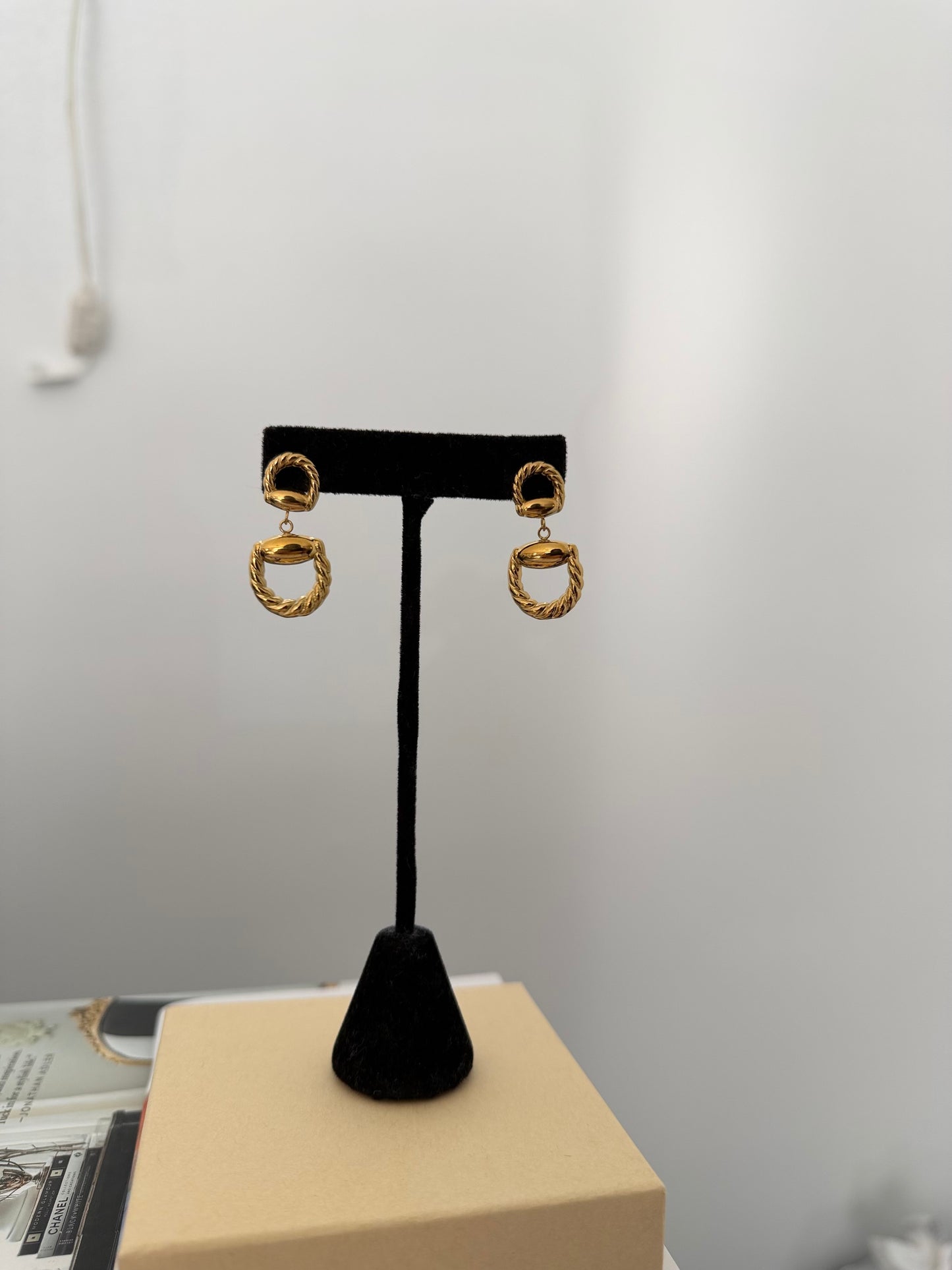 Horsebit Gold Earrings