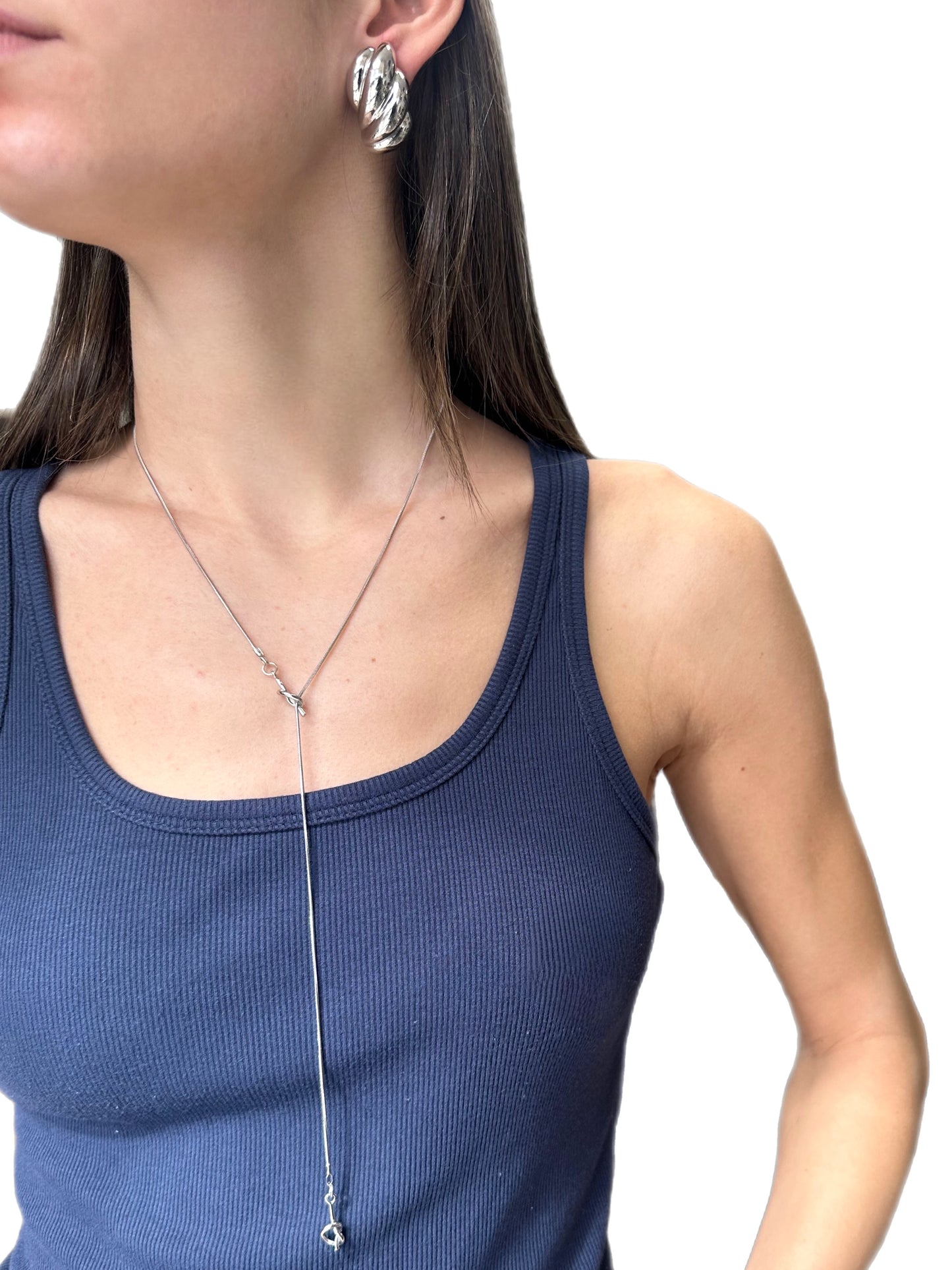 Knotted Lariat Necklace