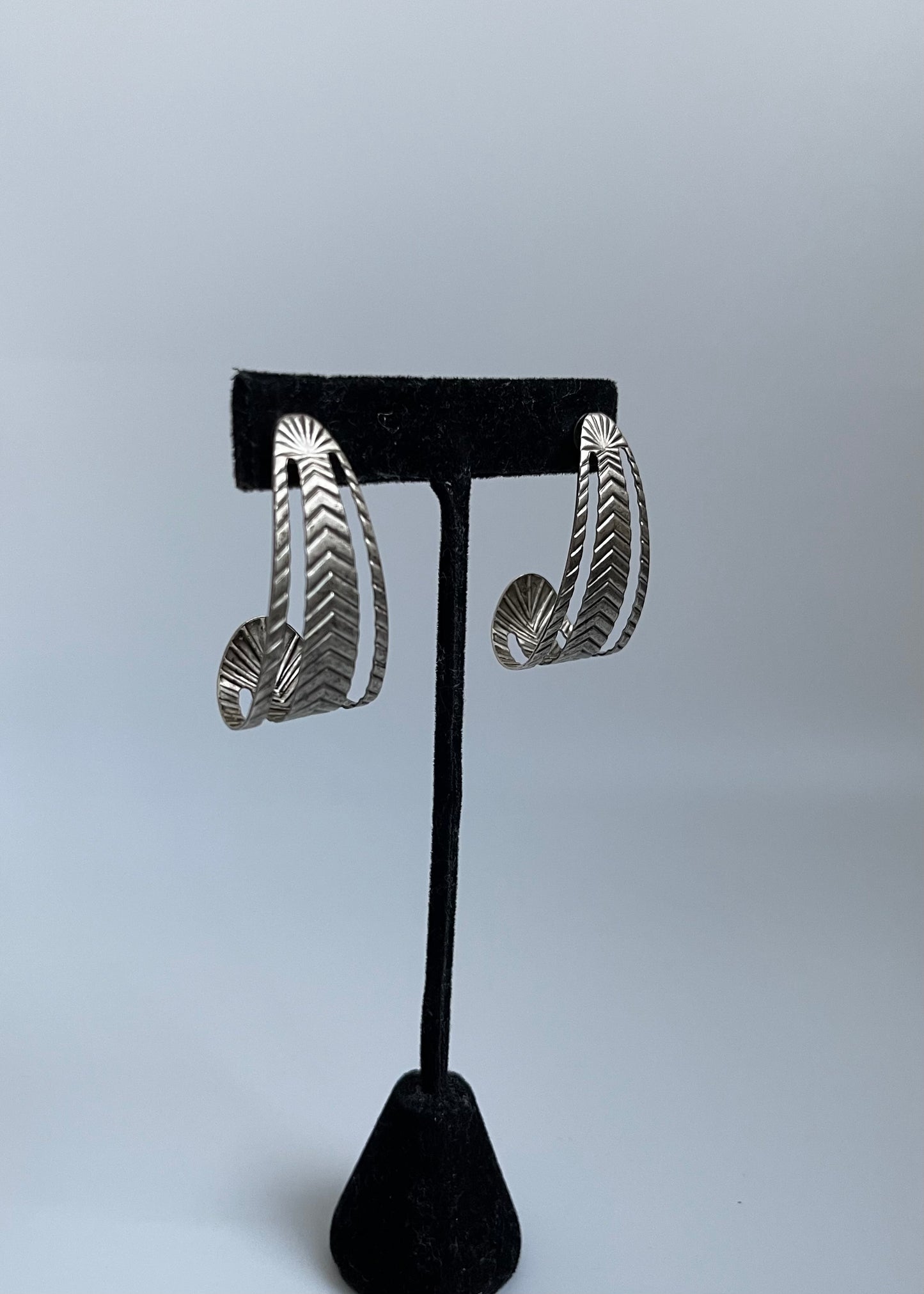 Vintage half hoop earrings
