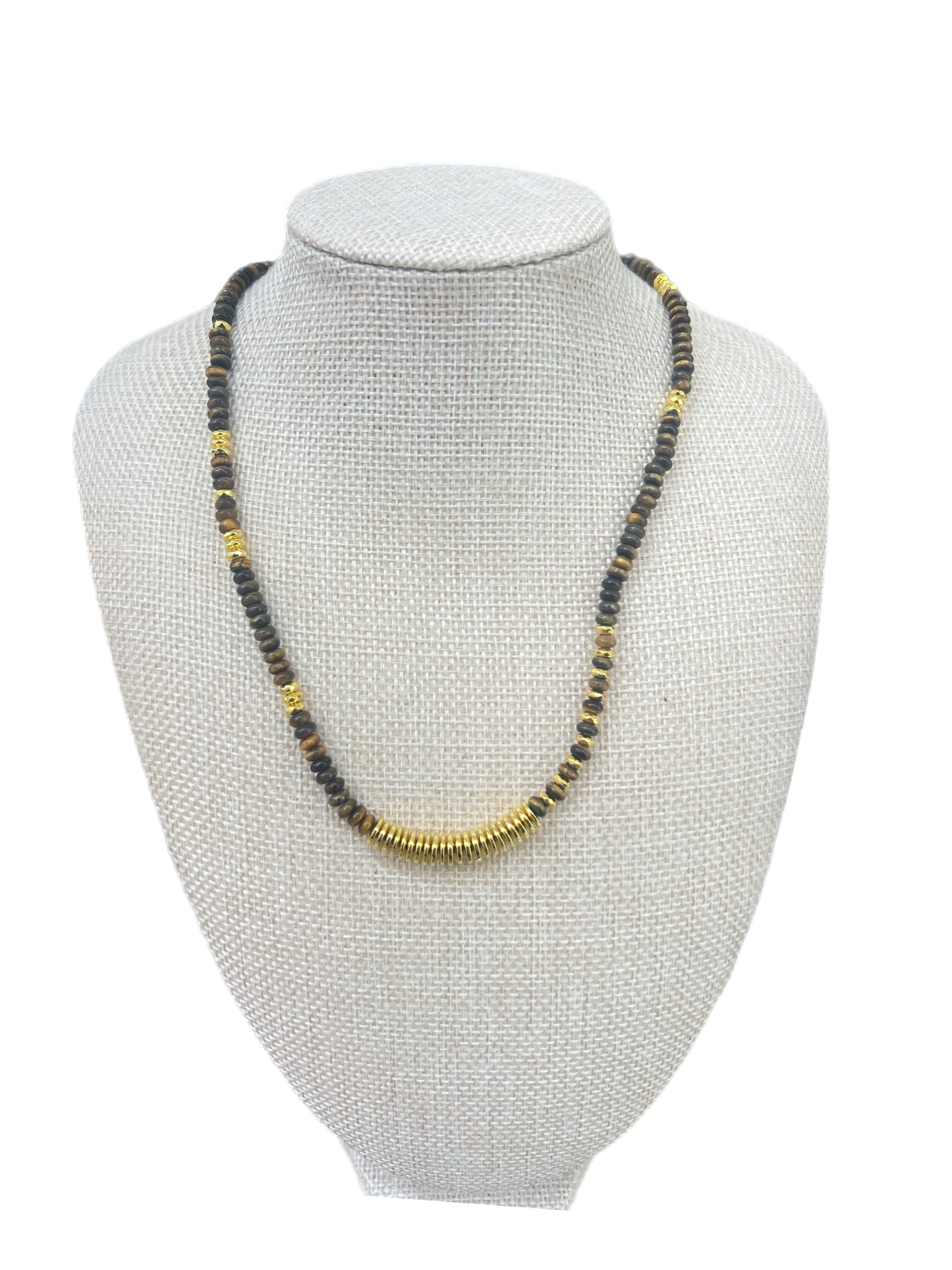 Beaded Necklace With Gold