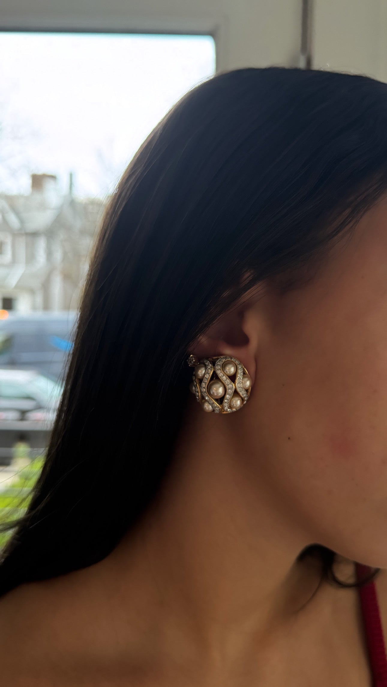 *Earrings Only* Vintage Pearl Clip Back
