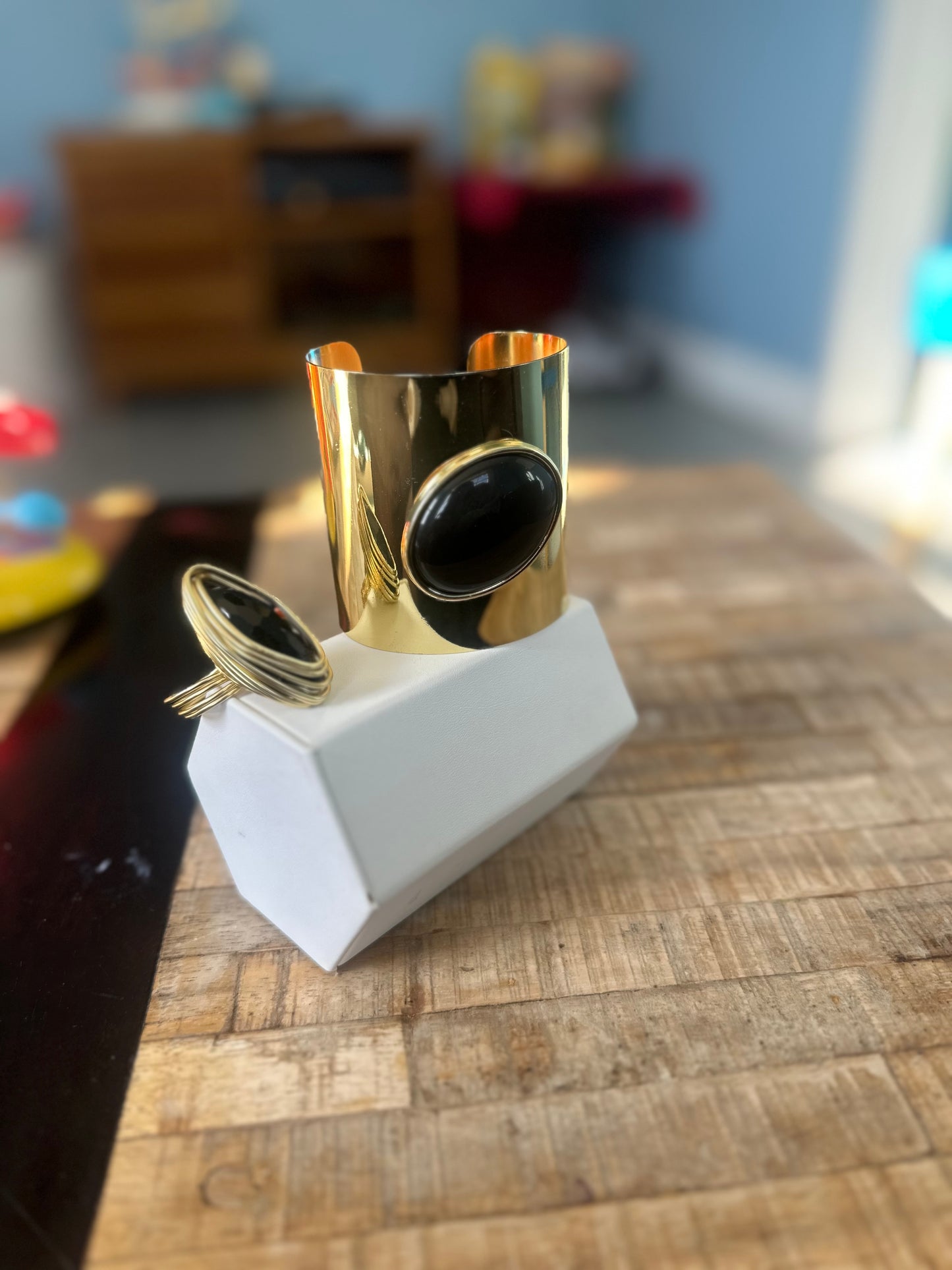 Gold and Black Cuff