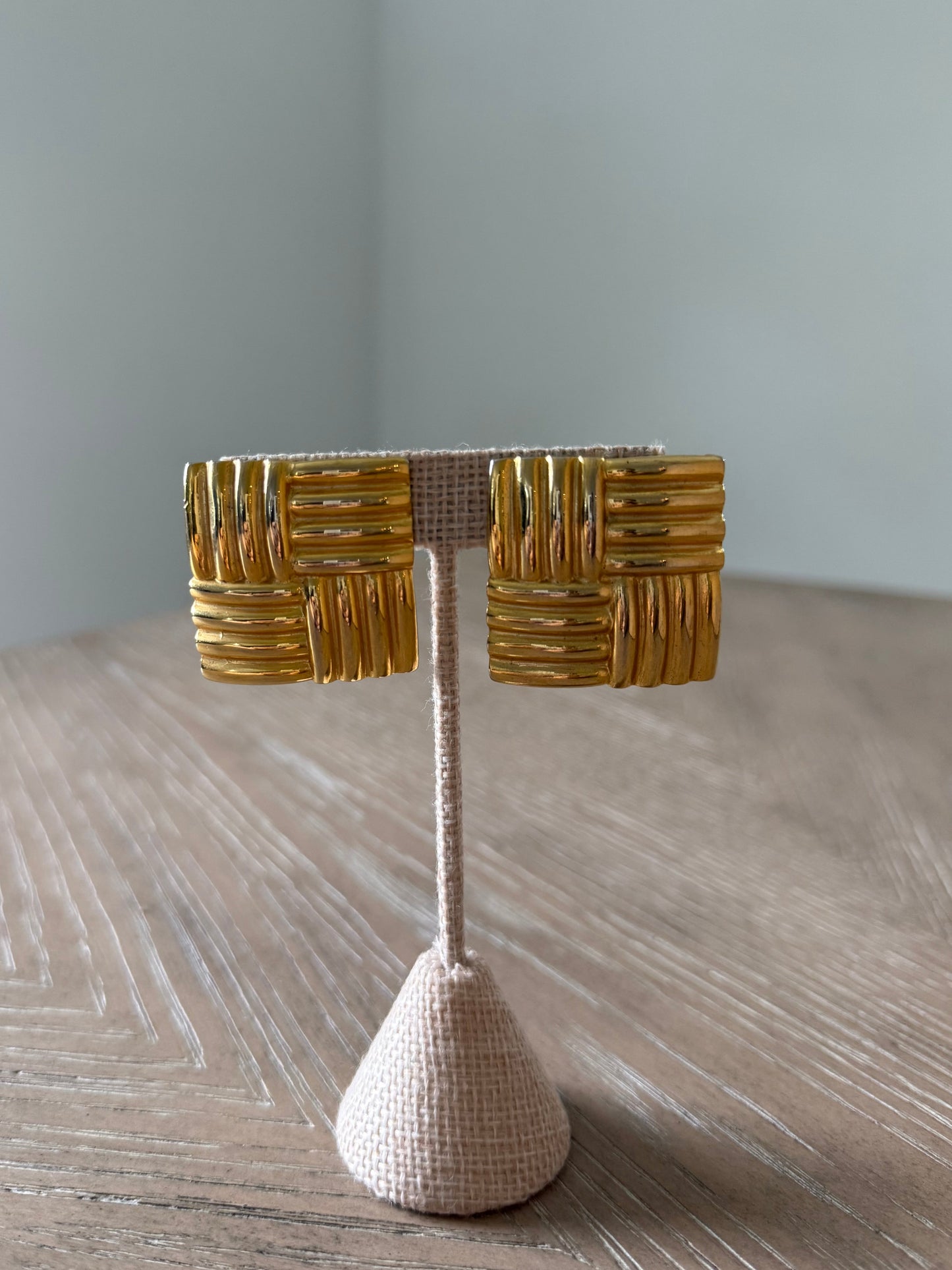 Vintage Square Earrings