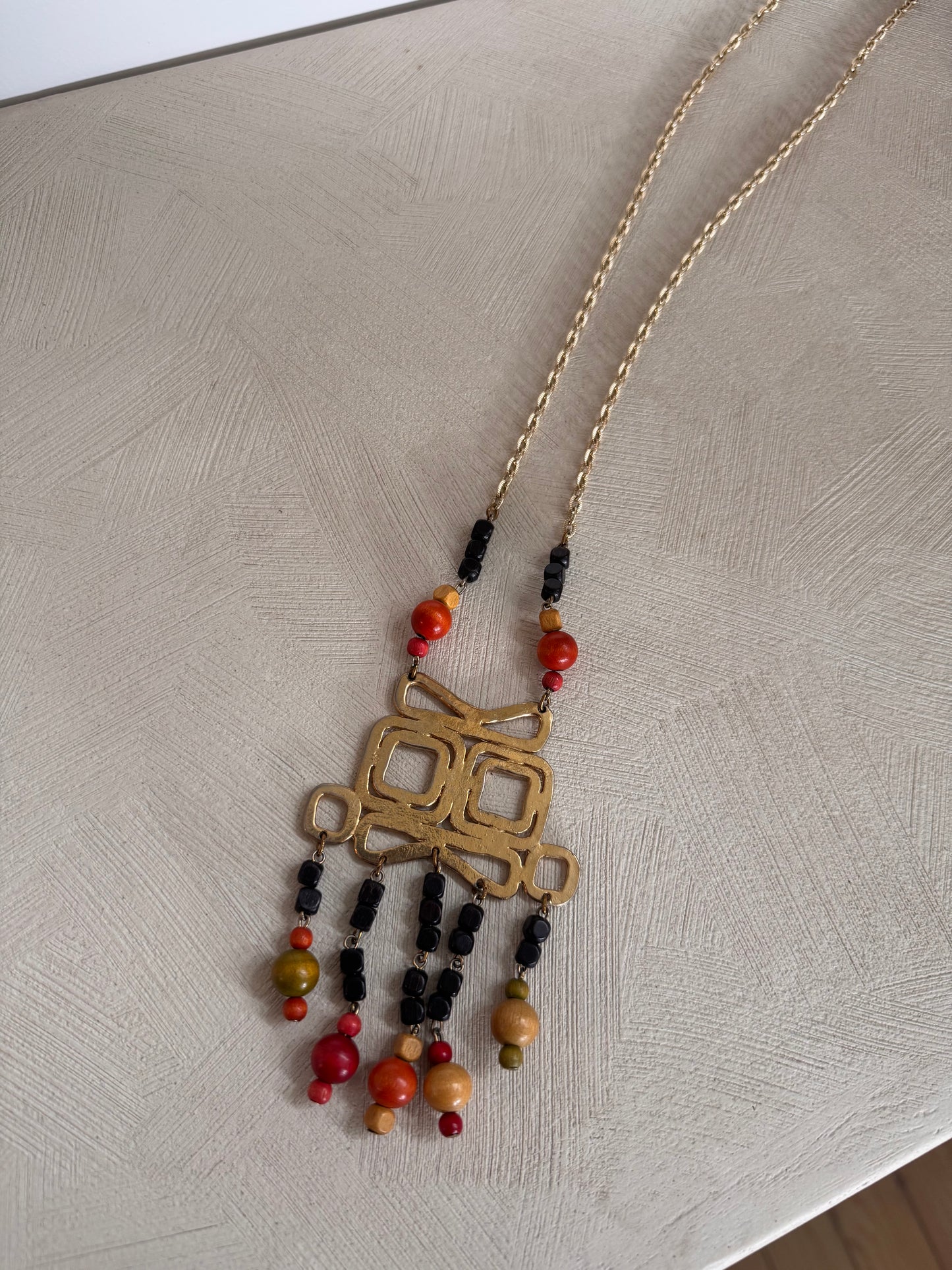 Vintage Long Pendant Necklace