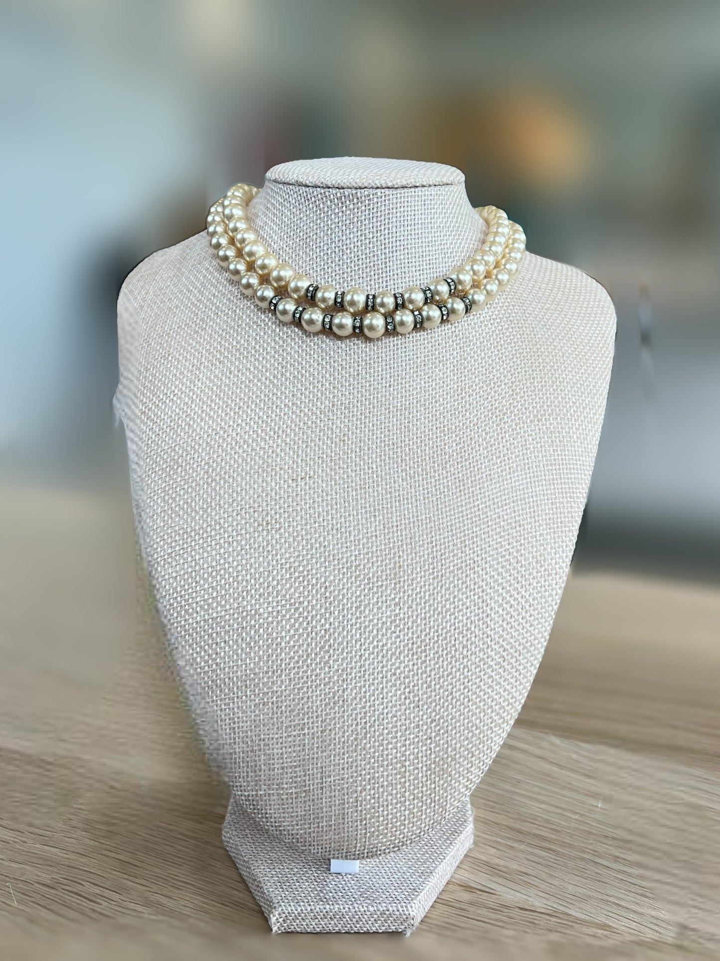 Pearl Two Strand Choker Necklace