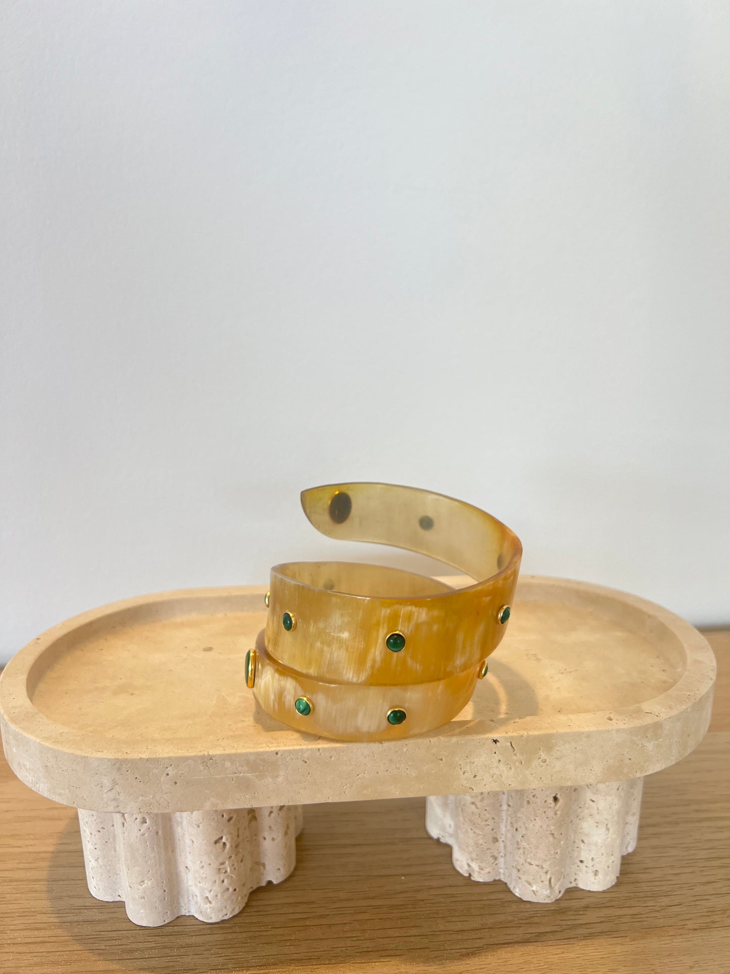 Beige And Green Arm Cuff