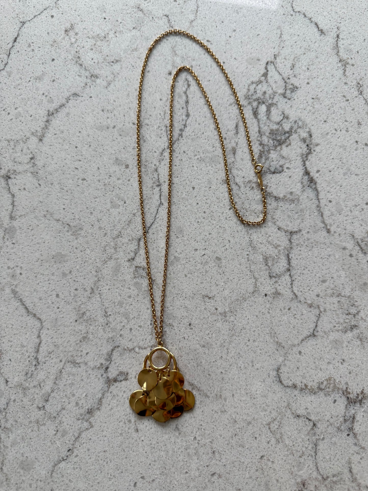 Vintage Hammered Coin Necklace