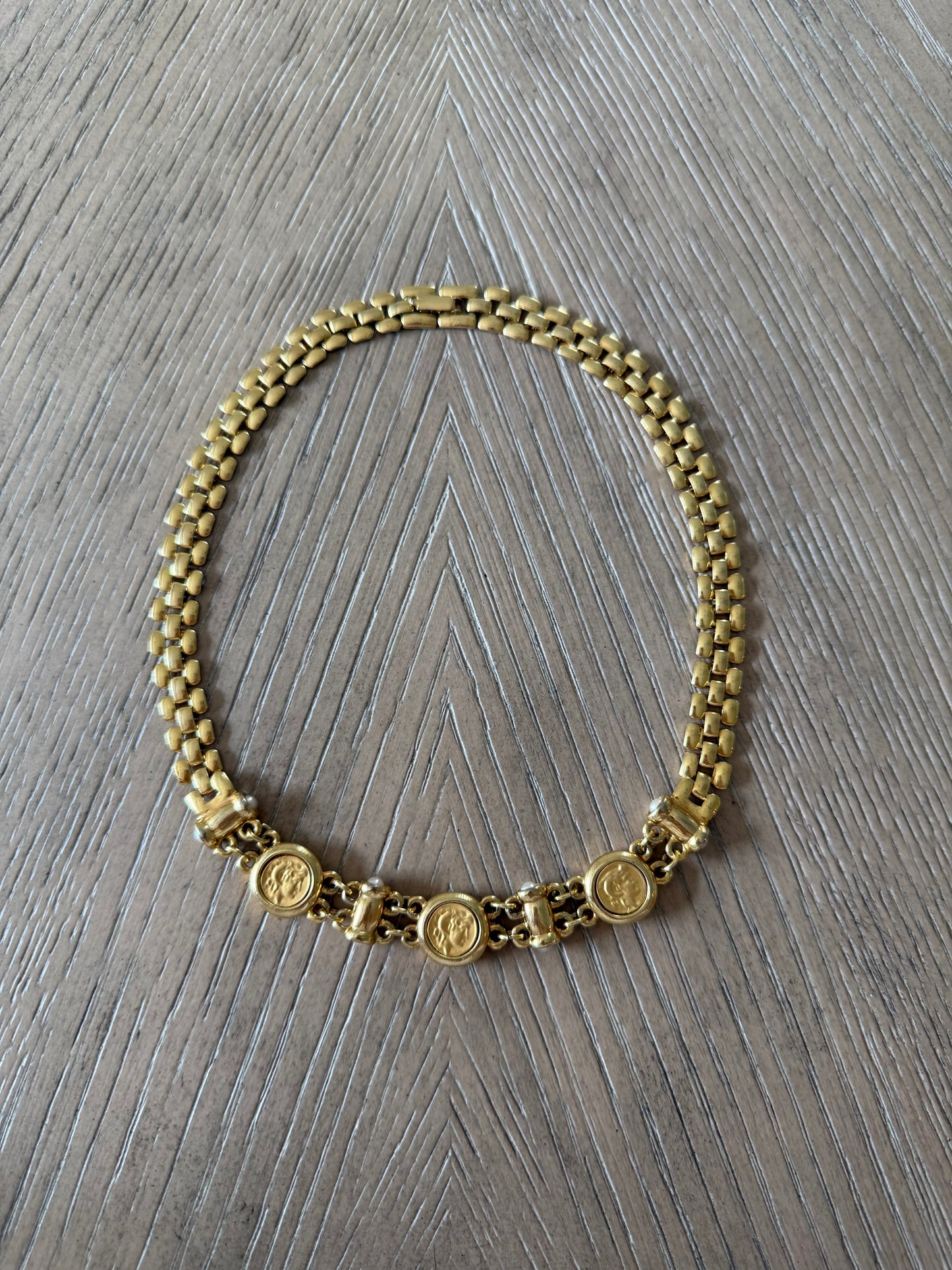 Vintage Coin Collar Necklace