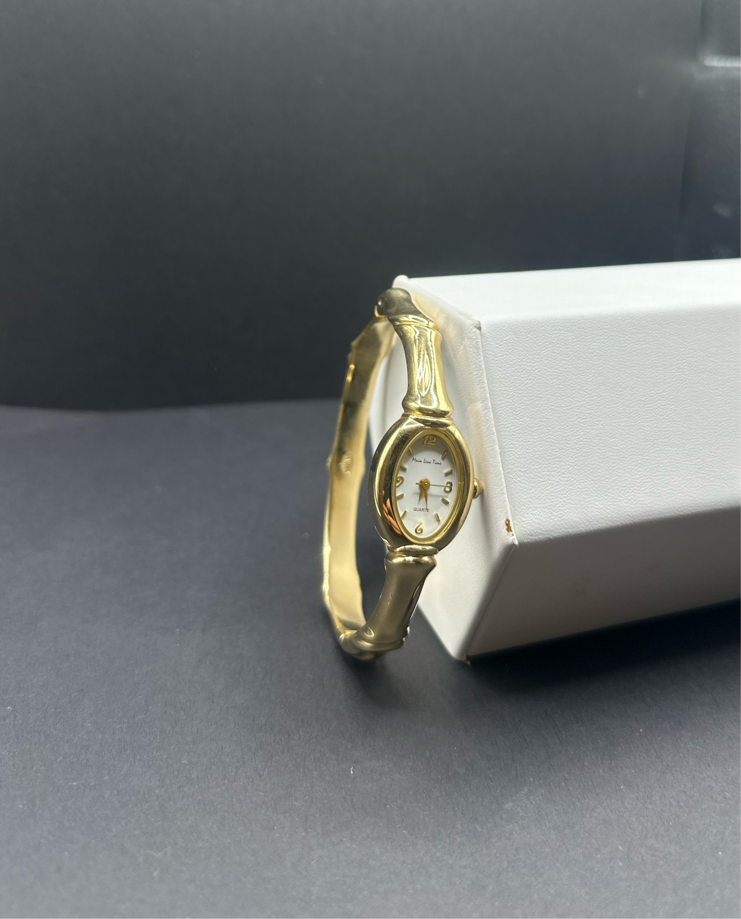 Gold Bamboo Bracelet Watch