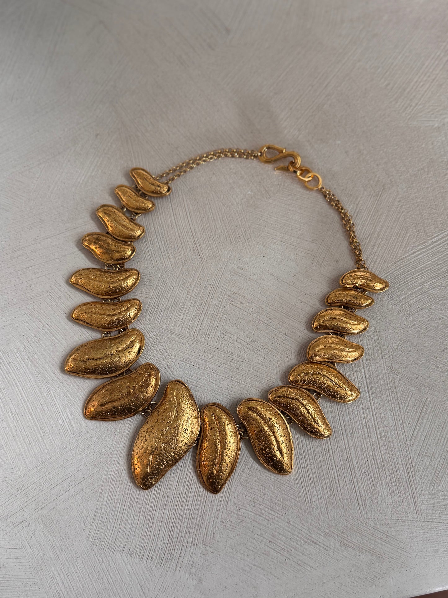 Vintage Gold Plated Statement Necklace