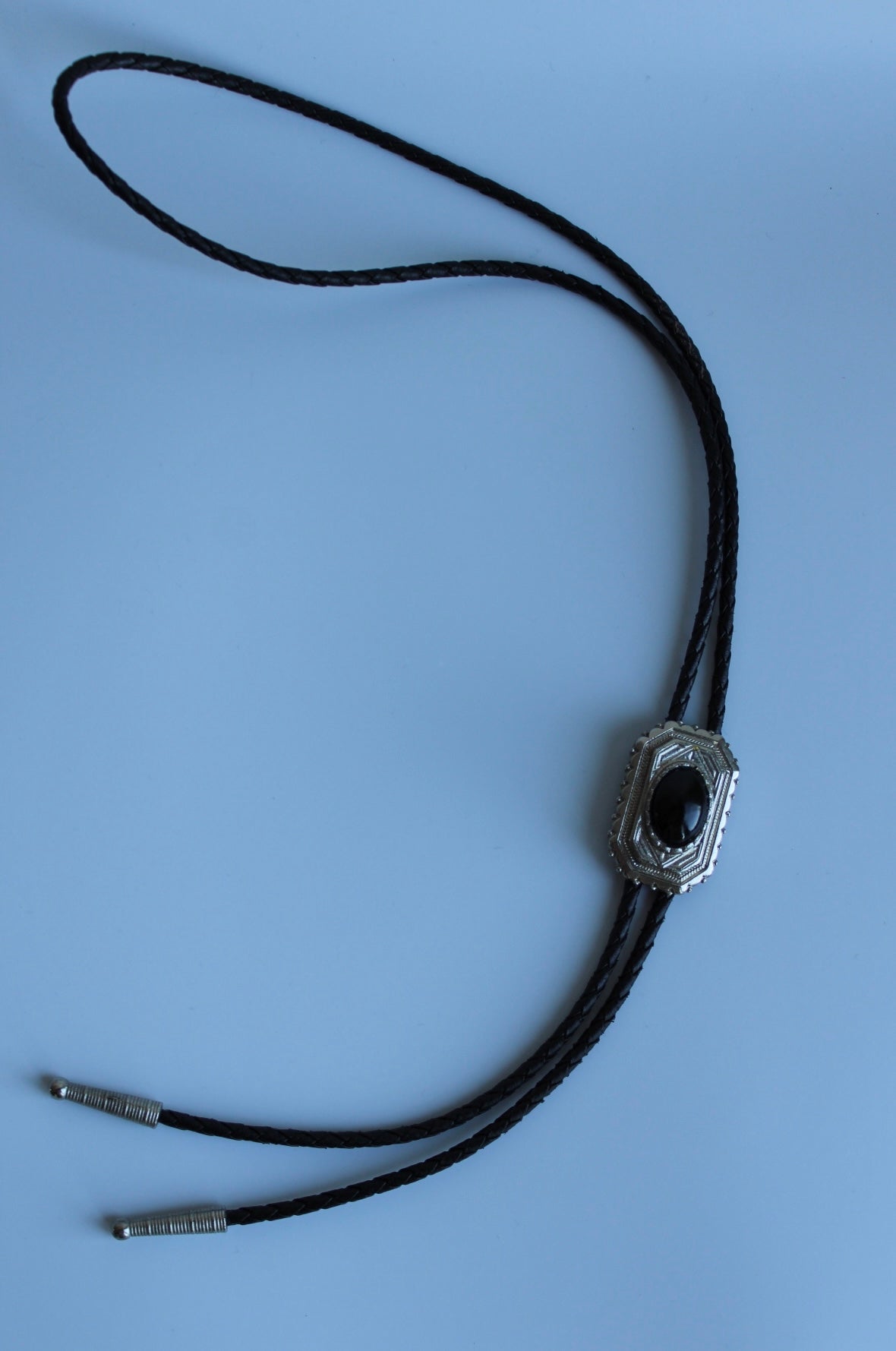 Vintage Faux Leather Bolo Tie