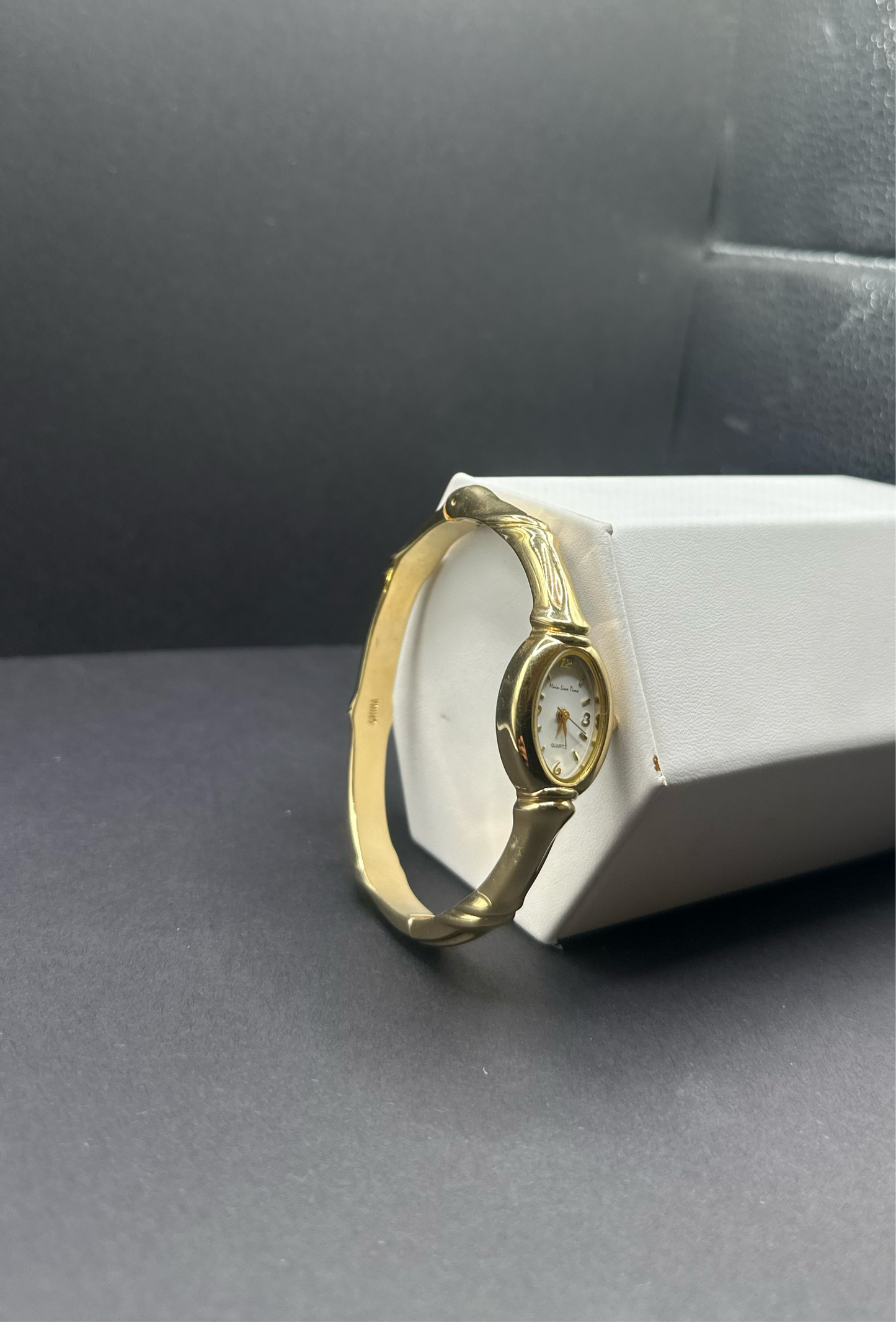 Gold Bamboo Bracelet Watch