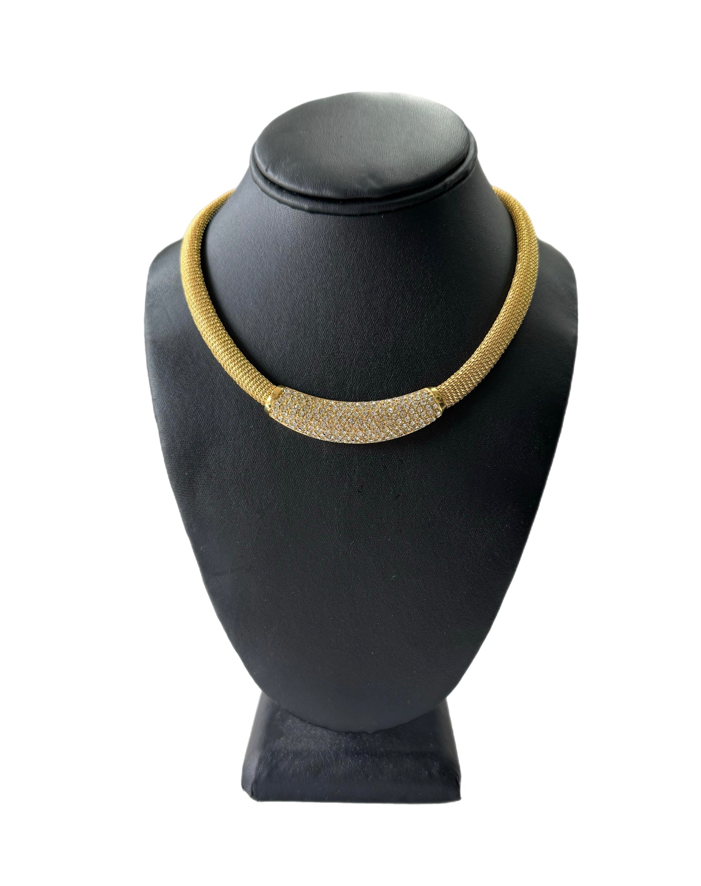 Vintage Dior Bar Crystal Necklace