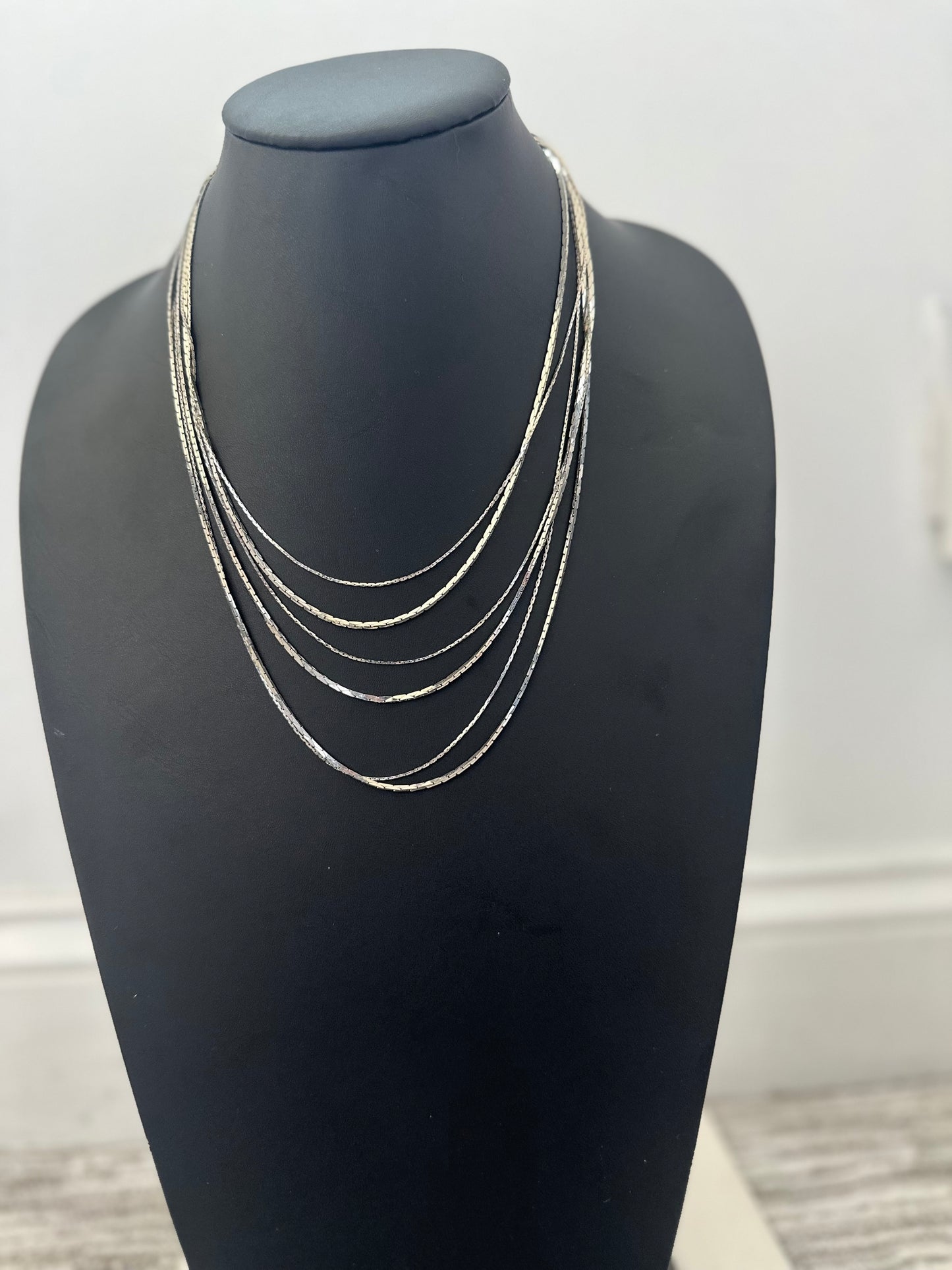 Silver Layered Necklace